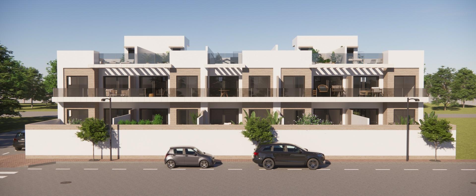 Sleek modern top floor 2-bedroom apartment with spacious terraces and solarium in sunny Rojales, Costa Blanca South.