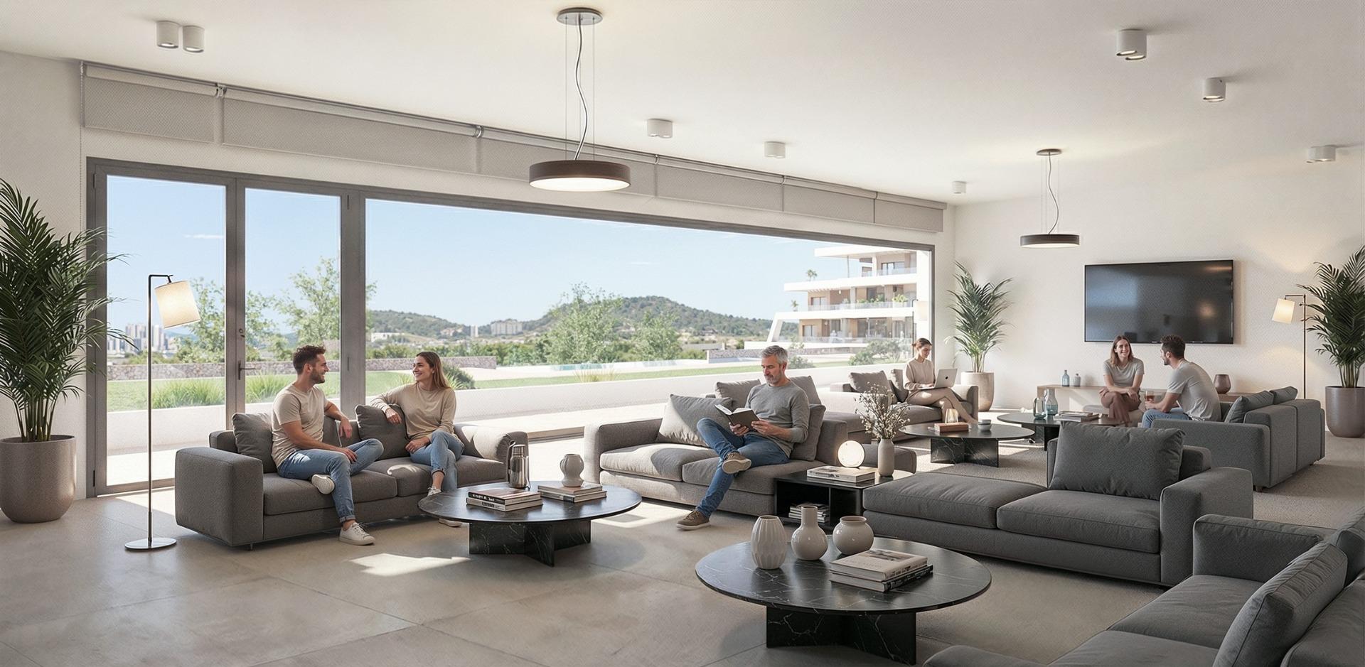 New-Build-Apartments-with-Sea-Views-in-Balcon-de-Finestrat-Costa-Blanca-12 Spacious New Build 3 Bedroom Ground Floor Apartment with Garden and Sea Views for Sale in Balcón de Finestrat