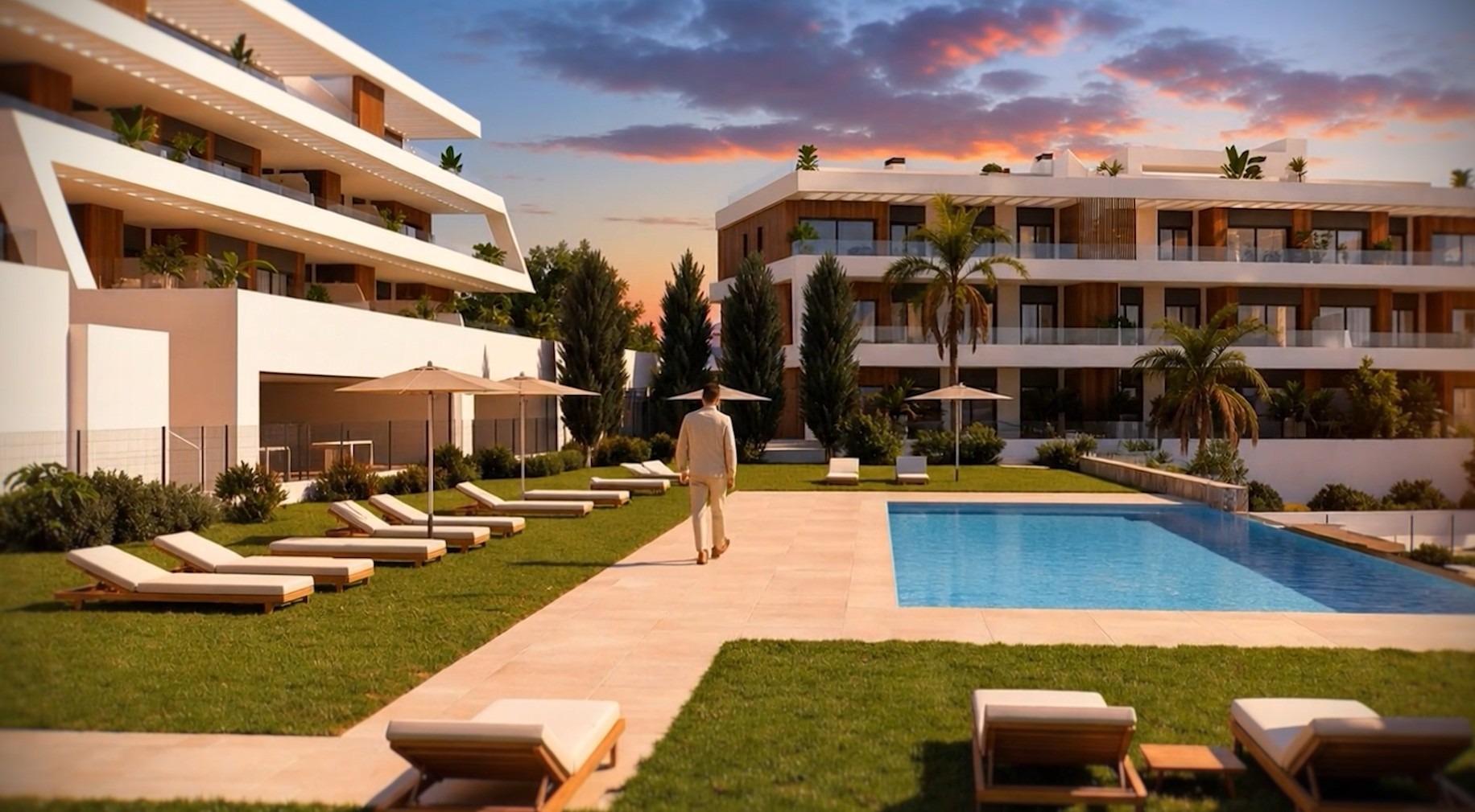 New-Build-Apartments-with-Sea-Views-in-Balcon-de-Finestrat-Costa-Blanca-5 New Build 2 Bedroom Ground Floor Apartment with Garden and Sea Views for Sale in Balcón de Finestrat