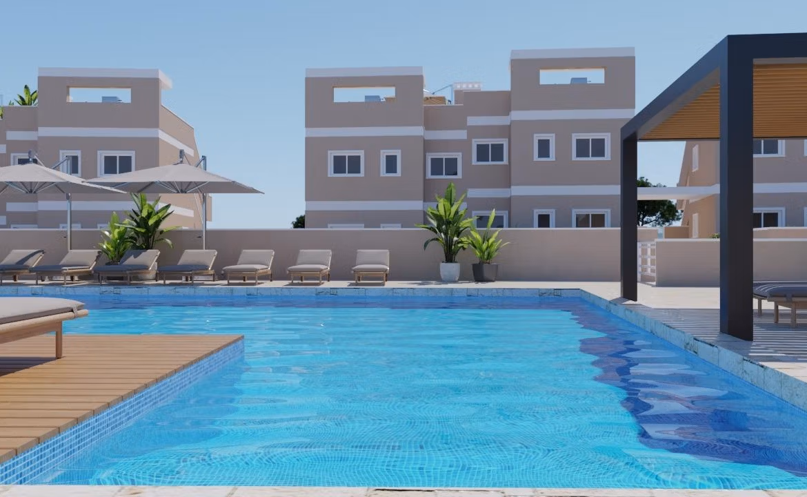 New-Build-Bungalows-in-Lo-Romero-Golf-Resort-Pilar-de-la-Horadada-4 Modern sun-drenched top floor 3-bedroom apartment with expansive pool and shaded terrace at Lo Romero Golf, Pilar de la Horadada.
