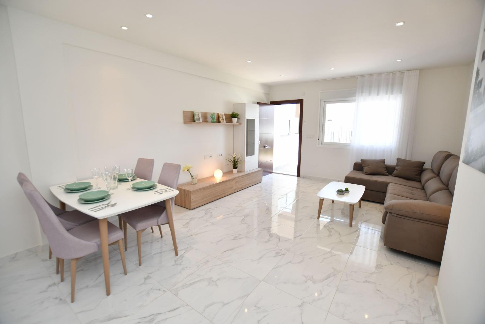 New Build 2 Bedroom Ground Floor Apartment with Garden for Sale in San Miguel de Salinas, Near Golf