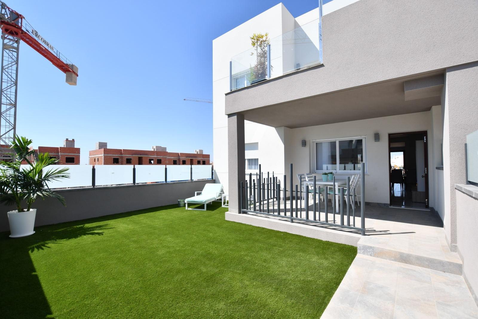 Spacious New Build 3 Bedroom Ground Floor Apartment with Garden for Sale in San Miguel de Salinas