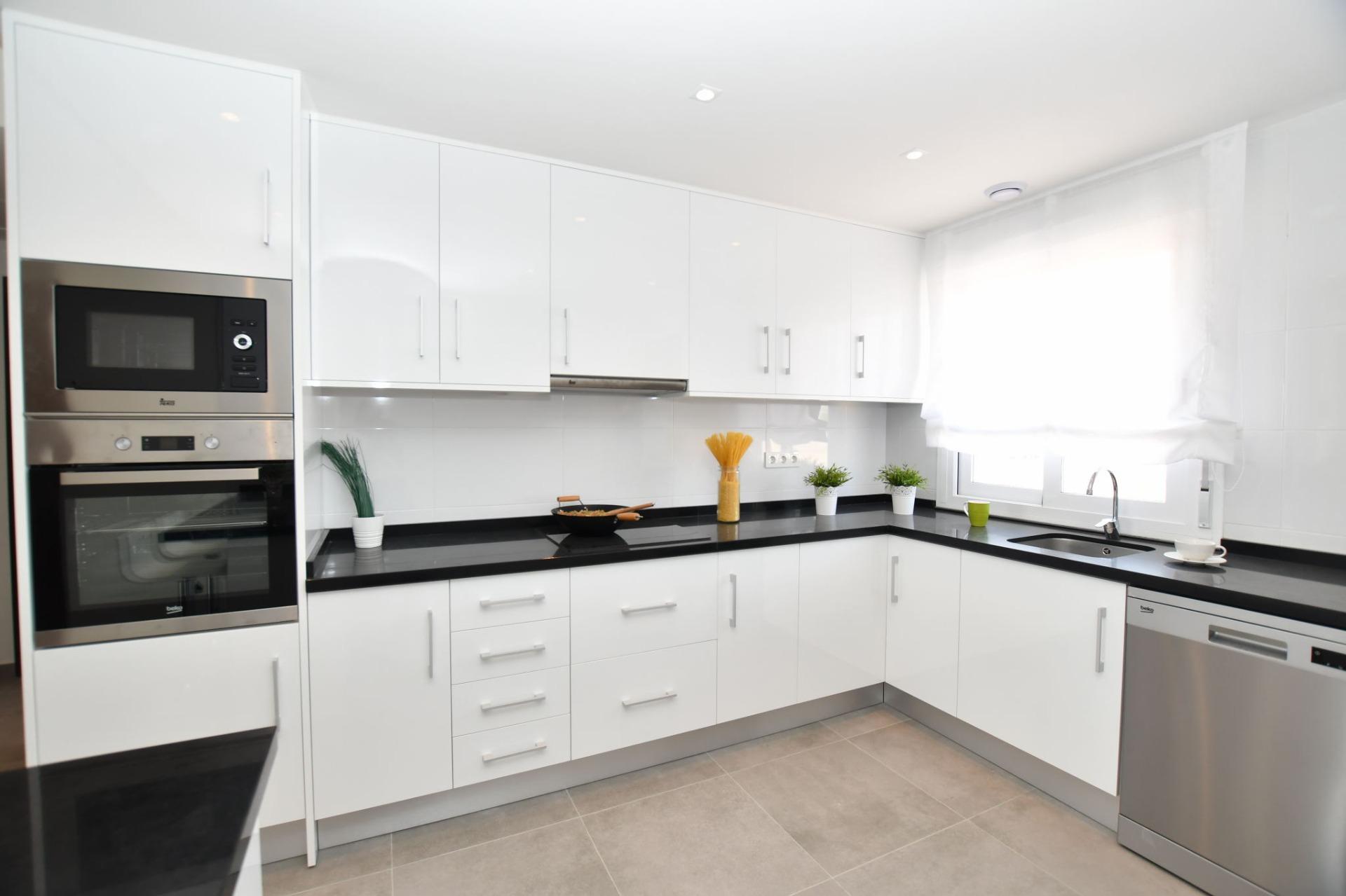 New Build 2 Bedroom Top Floor Apartment with Solarium and Sea Views for Sale in San Miguel de Salinas