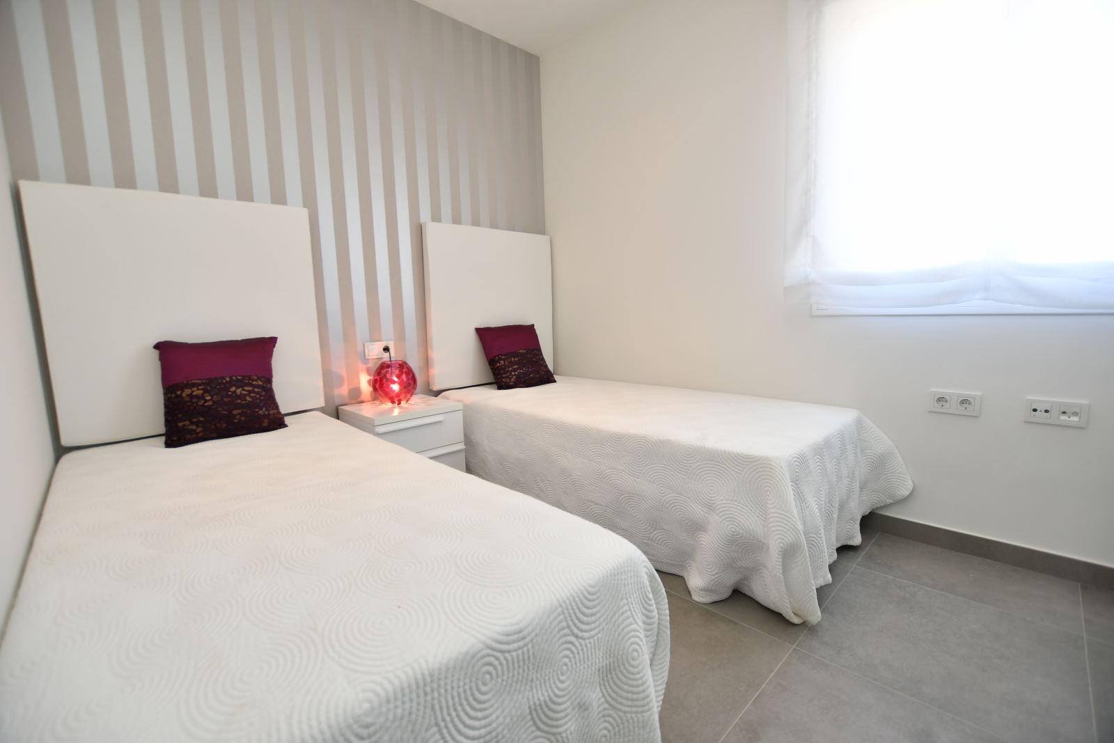 New Build 2 Bedroom Top Floor Apartment with Solarium and Sea Views for Sale in San Miguel de Salinas