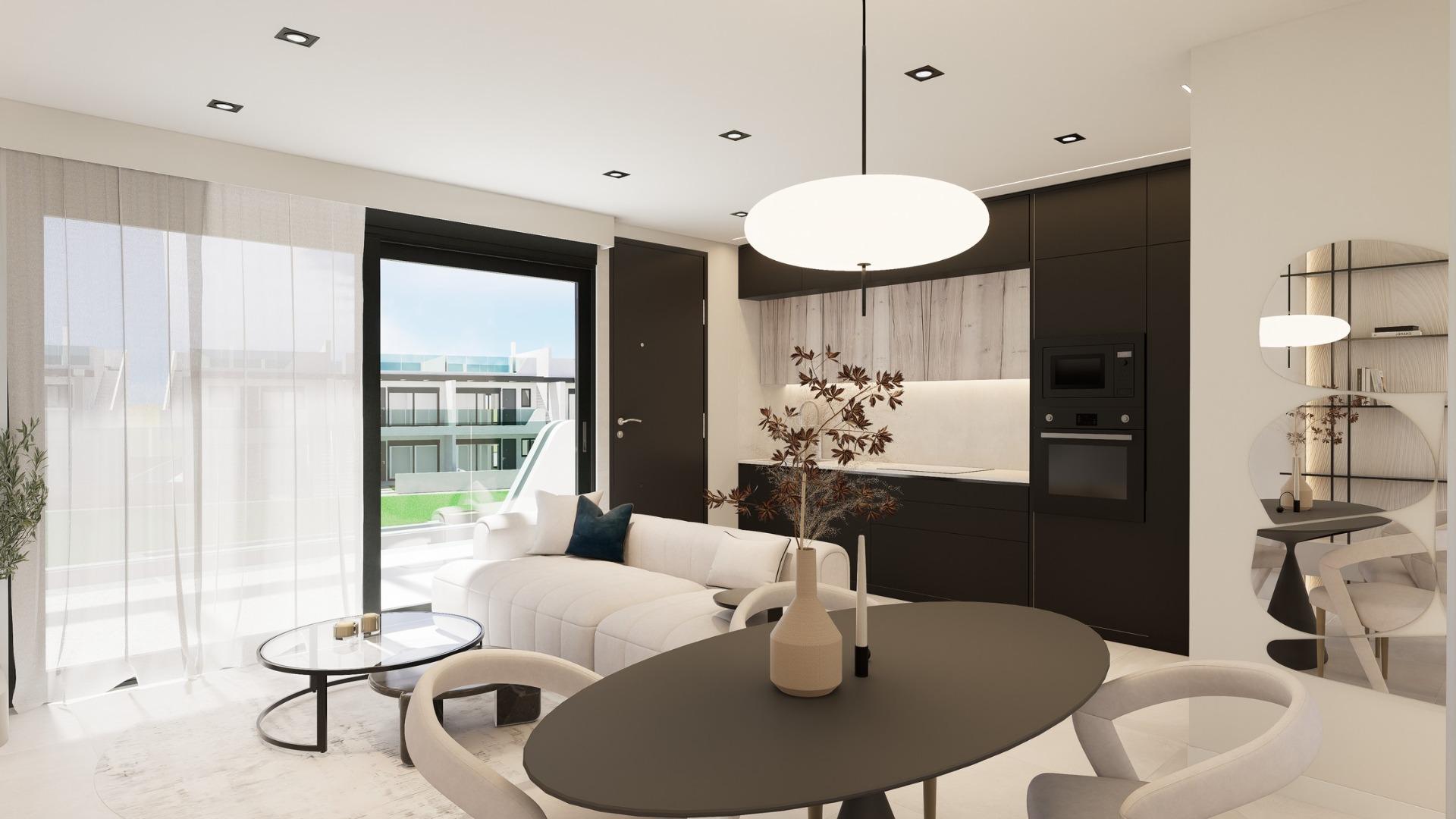 Bright New Build 2 Bedroom Top Floor Apartment with Private Solarium for Sale in Pilar de la Horadada