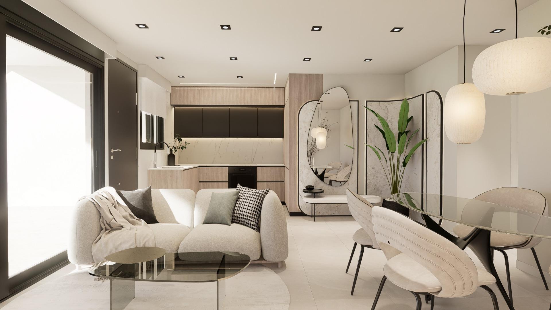 Modern New Build 2 Bedroom Ground Floor Apartment with Private Garden for Sale in Pilar de la Horadada