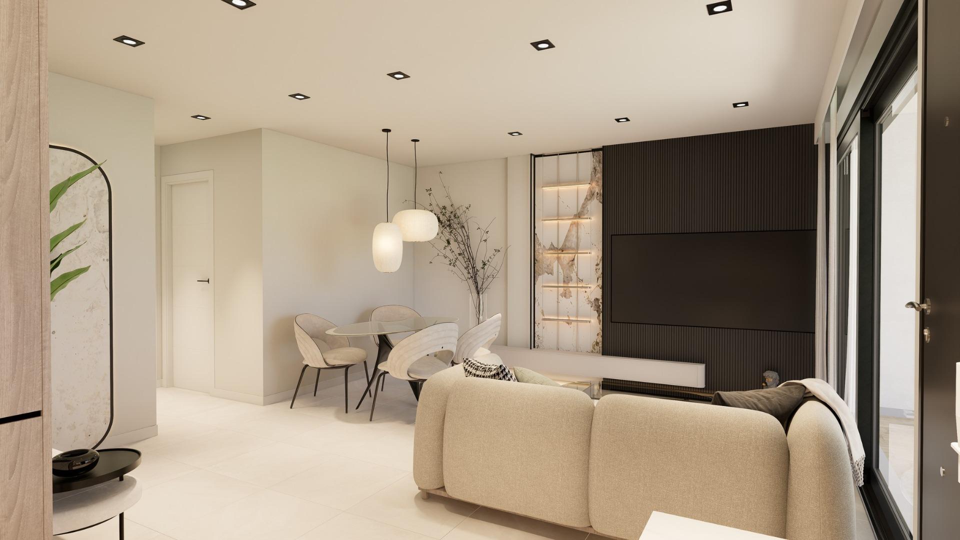 Spacious New Build 3 Bedroom Ground Floor Apartment with 225 m² Private Garden for Sale in Pilar de la Horadada