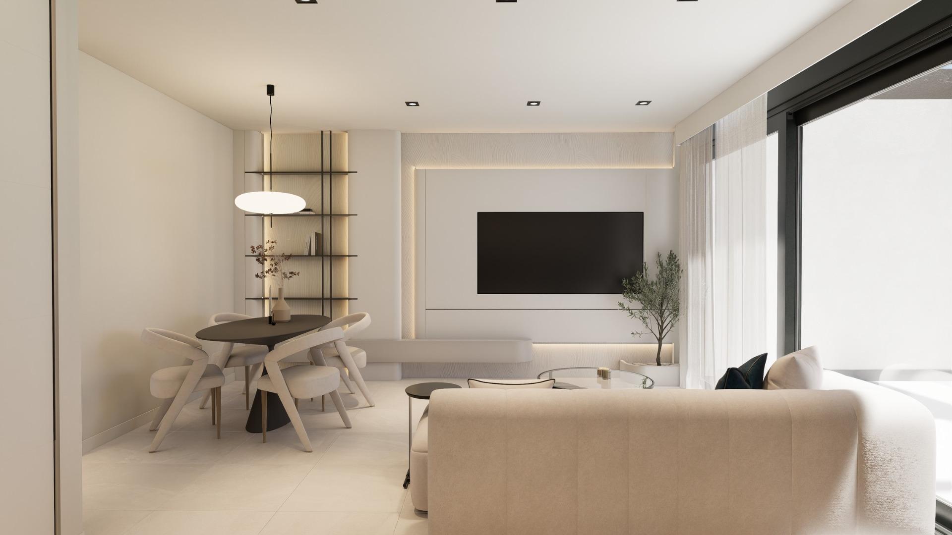 Spacious New Build 3 Bedroom Ground Floor Apartment with 225 m² Private Garden for Sale in Pilar de la Horadada