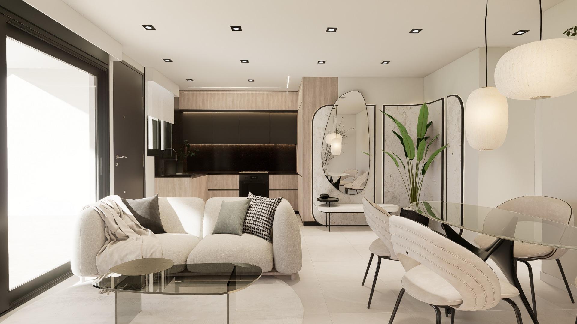 Modern New Build 2 Bedroom Ground Floor Apartment with Private Garden for Sale in Pilar de la Horadada