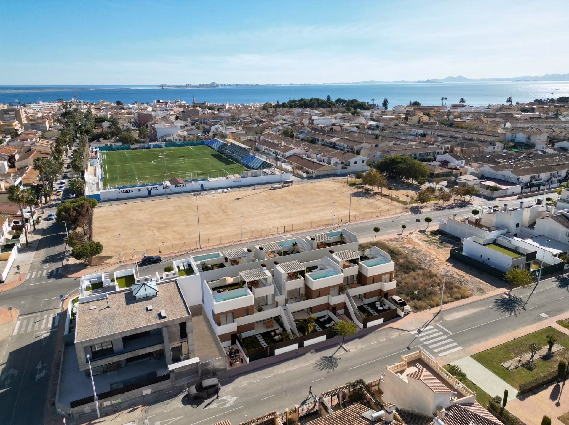 Charmig nybyggd markplanslägenhet med 2 sovrum och privat pool till salu i Lo Pagán, San Pedro del Pinatar