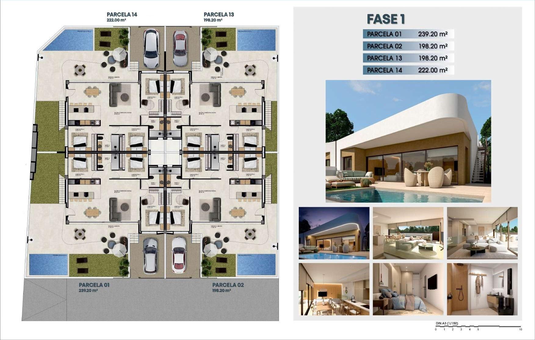 Modern New Build Quad Villa with Private Pool and Solarium for Sale in Dolores, Costa Blanca