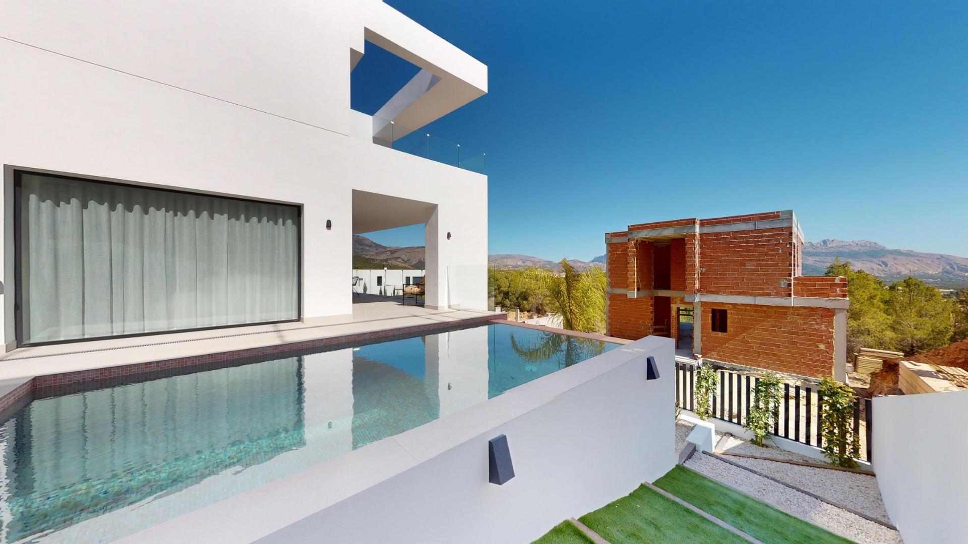 Luxury Key-Ready 3 Bedroom Villa with Private Pool and Panoramic Sea Views for Sale in Polop