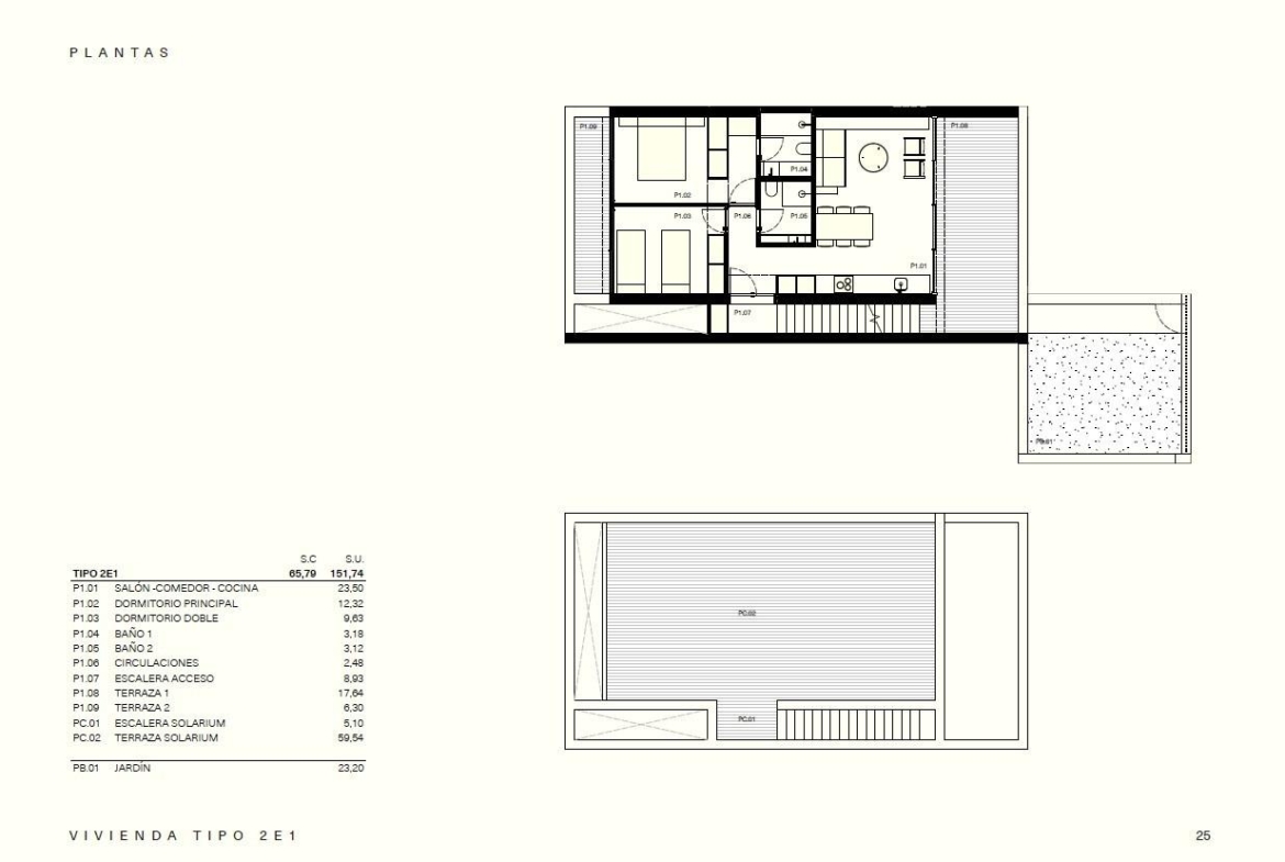 Modern, open-plan floor plan of spacious new build residential apartments with terraces in Los Balcones, Torrevieja.