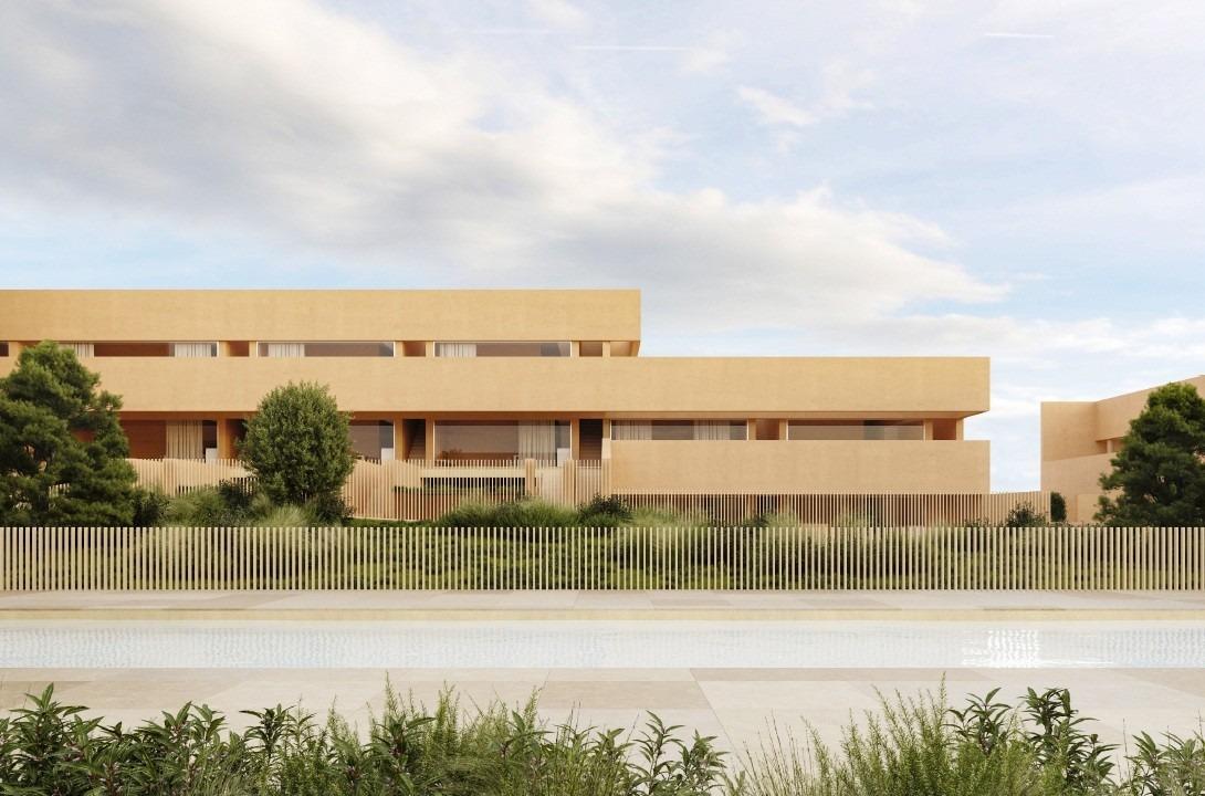 Modern new build residential apartments with spacious terraces and landscaped surroundings in sunlit Los Balcones, Torrevieja.