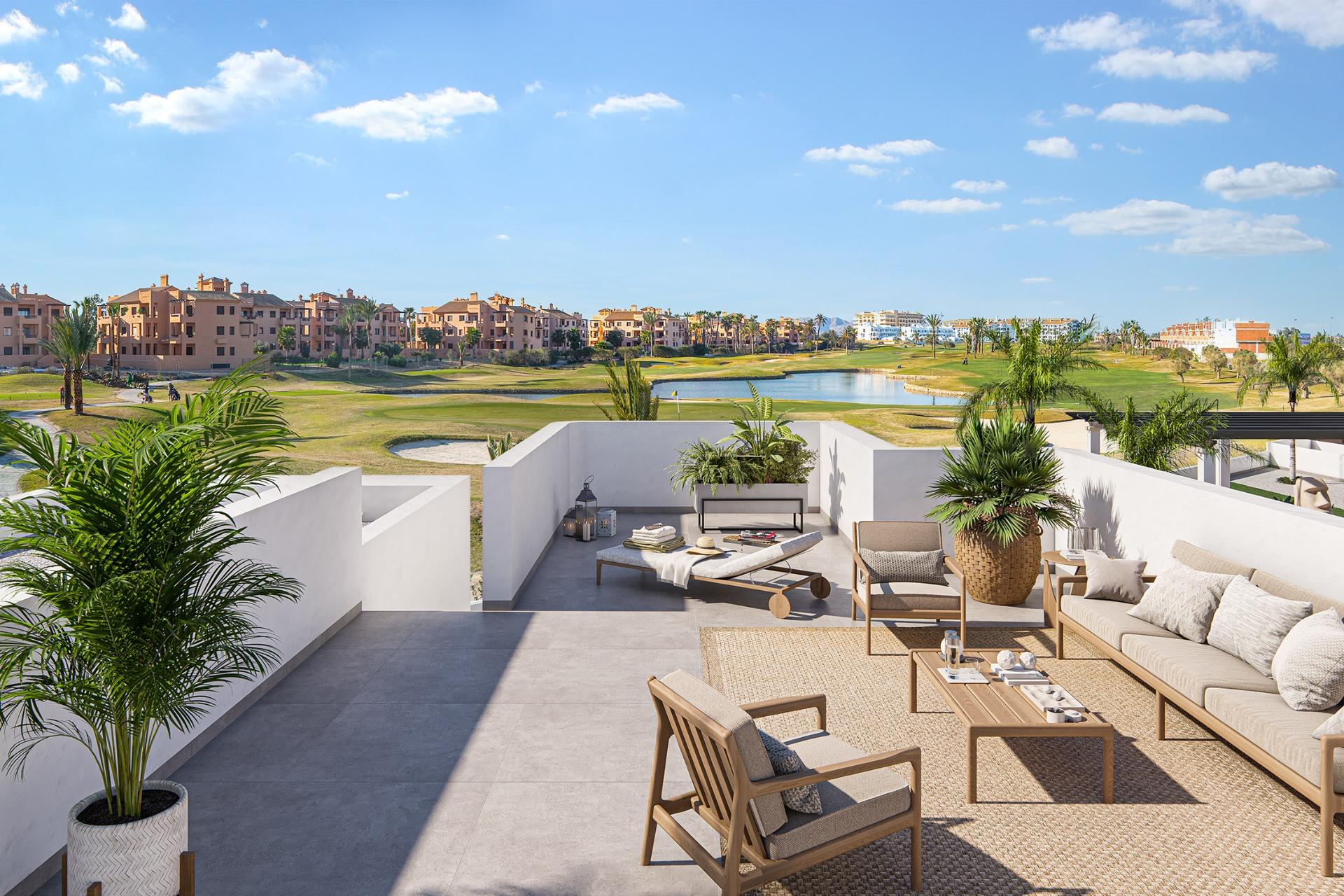 Impresionante ático de obra nueva con 2 dormitorios y solárium en venta en Los Alcázares