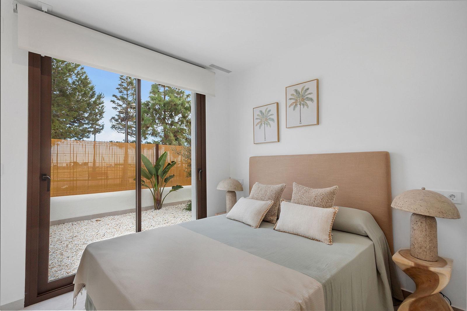 New-Build-Residential-Complex-Near-Serena-Golf-and-the-Mar-Menor-in-Los-Alcazares-31 Nowy nowoczesny bungalow parterowy z 3 sypialniami i ogrodem na sprzedaż w Los Alcazares