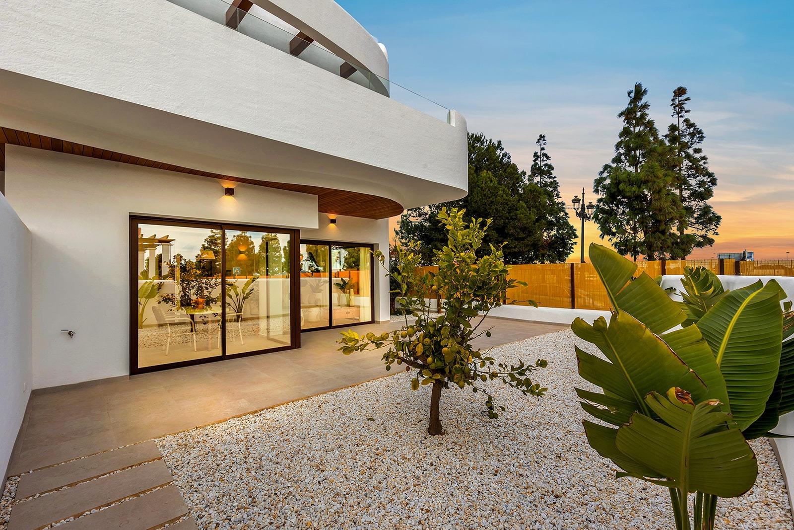 New-Build-Residential-Complex-Near-Serena-Golf-and-the-Mar-Menor-in-Los-Alcazares-44 Nowy nowoczesny bungalow parterowy z 3 sypialniami i ogrodem na sprzedaż w Los Alcazares