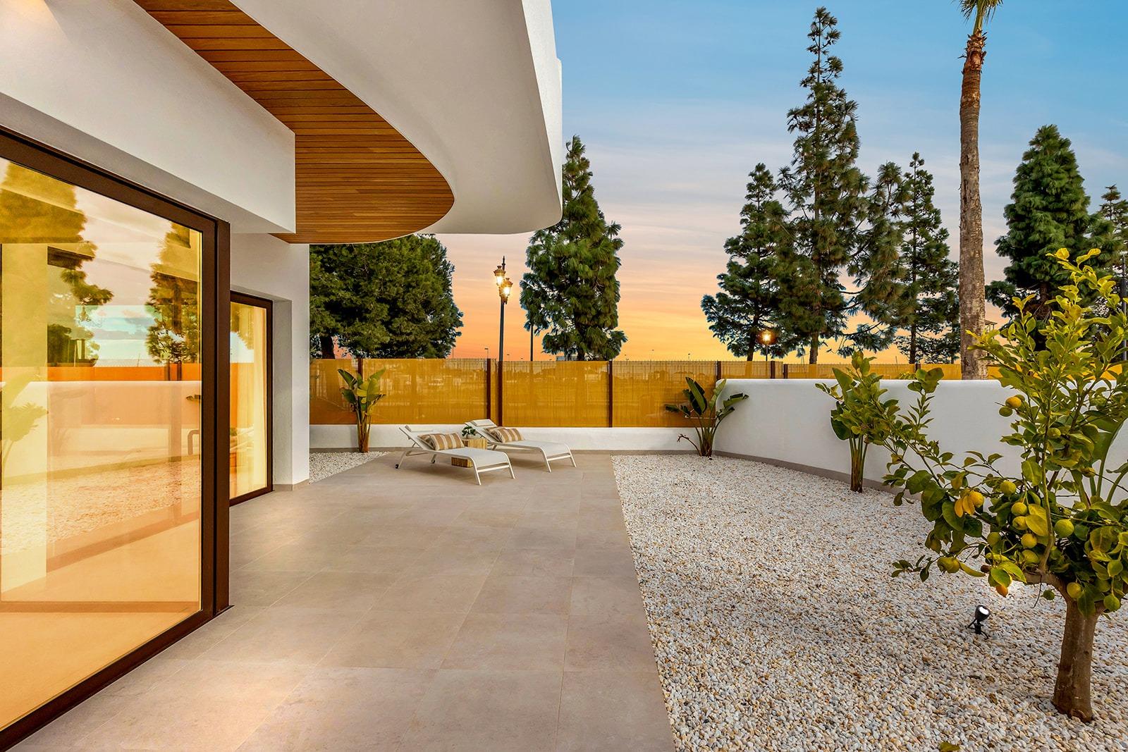 New-Build-Residential-Complex-Near-Serena-Golf-and-the-Mar-Menor-in-Los-Alcazares-45 Nowy nowoczesny bungalow parterowy z 3 sypialniami i ogrodem na sprzedaż w Los Alcazares
