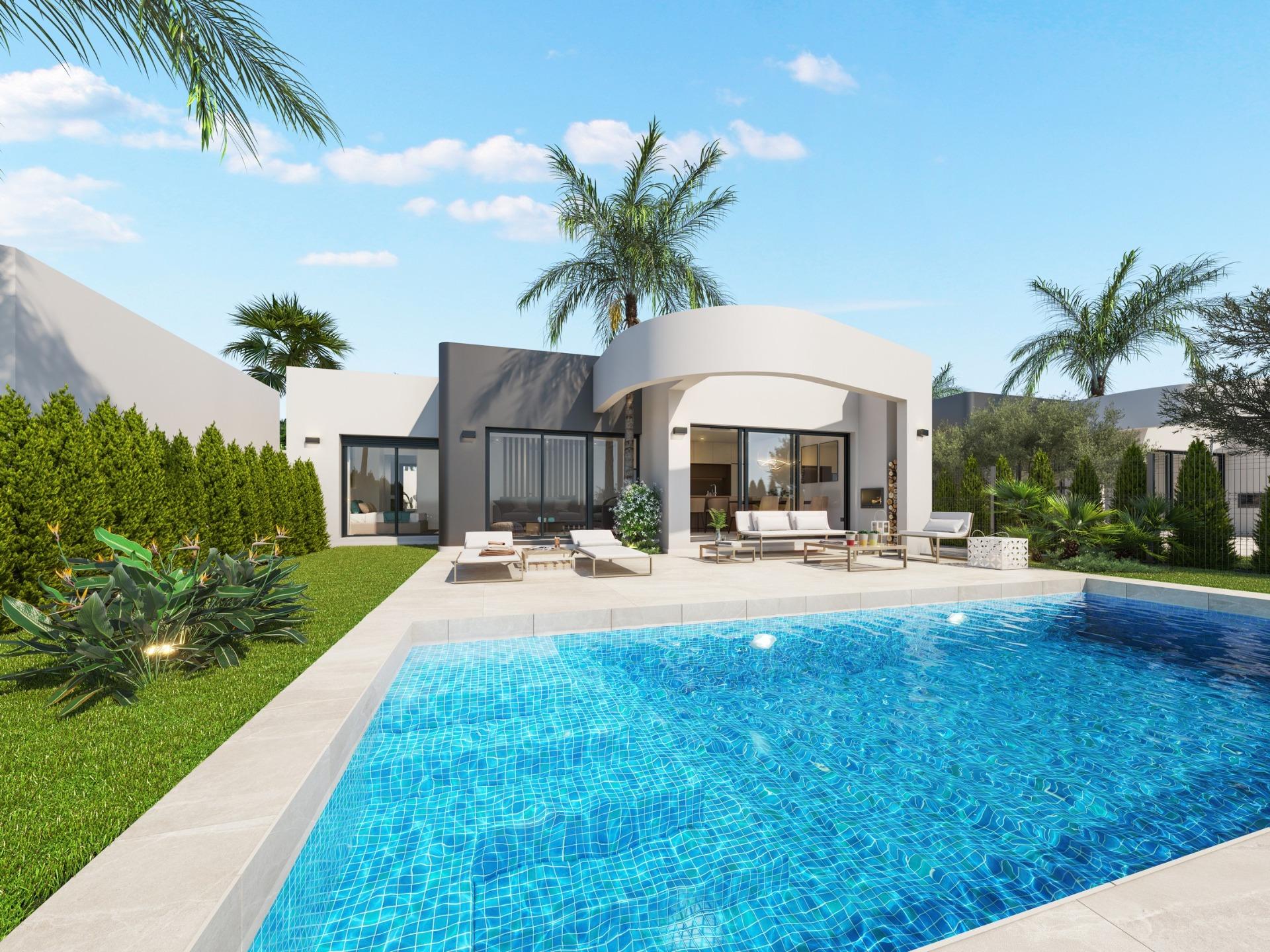 Modern Villa with Private Pool on Frontline La Serena Golf for Sale in Los Alcázares