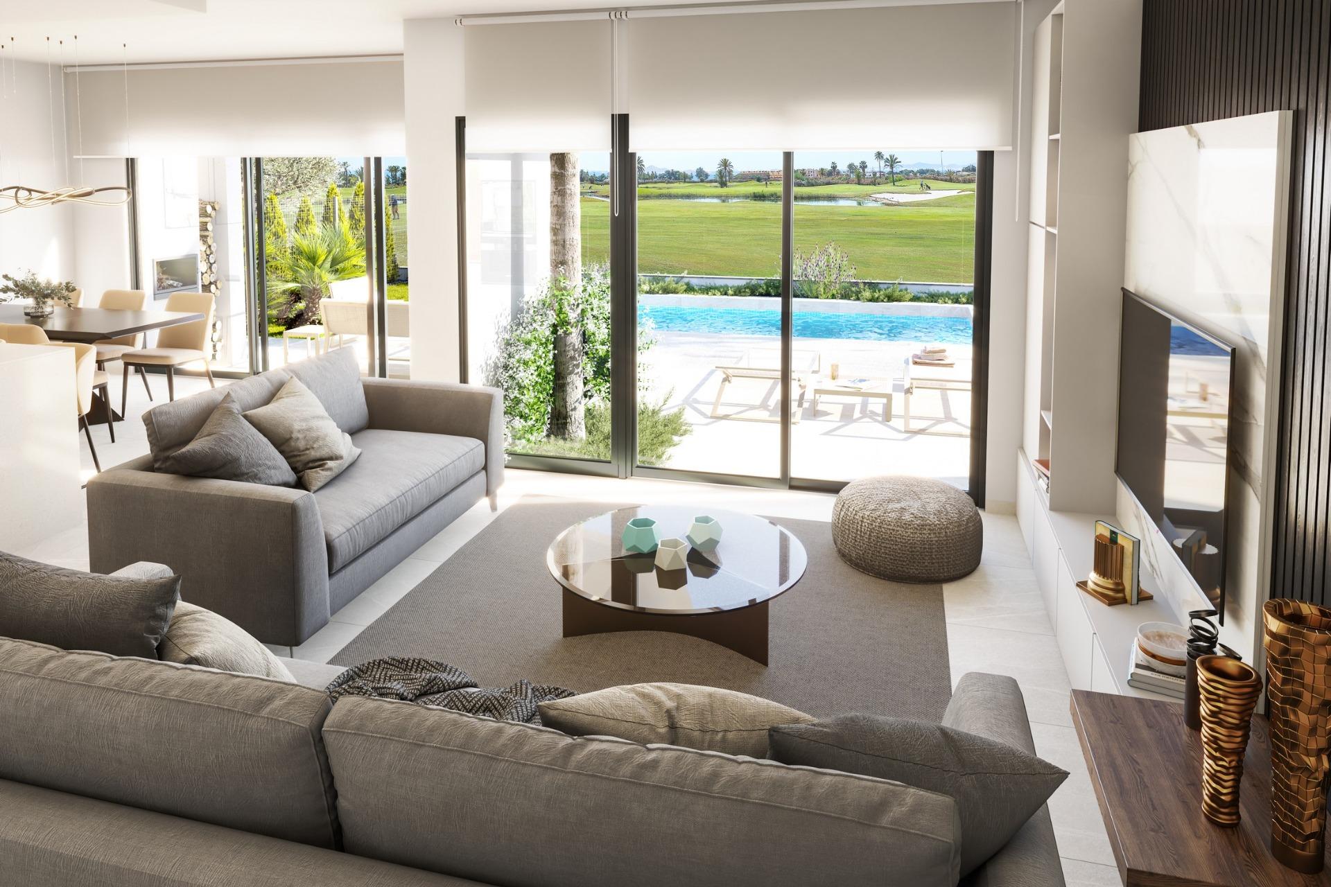 Modern Villa with Private Pool on Frontline La Serena Golf for Sale in Los Alcázares