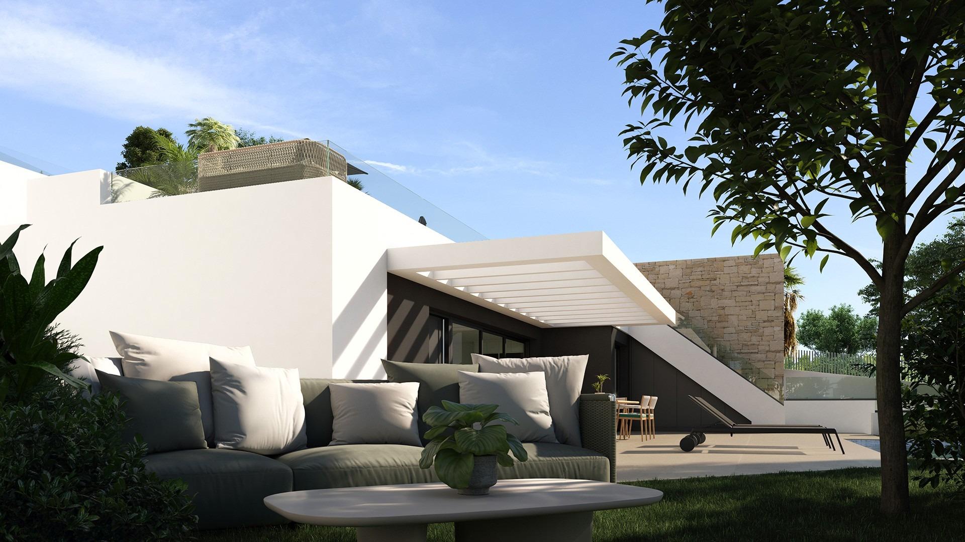 Nybyggd enplansvilla med privat pool till salu i Mutxamel, Costa Blanca