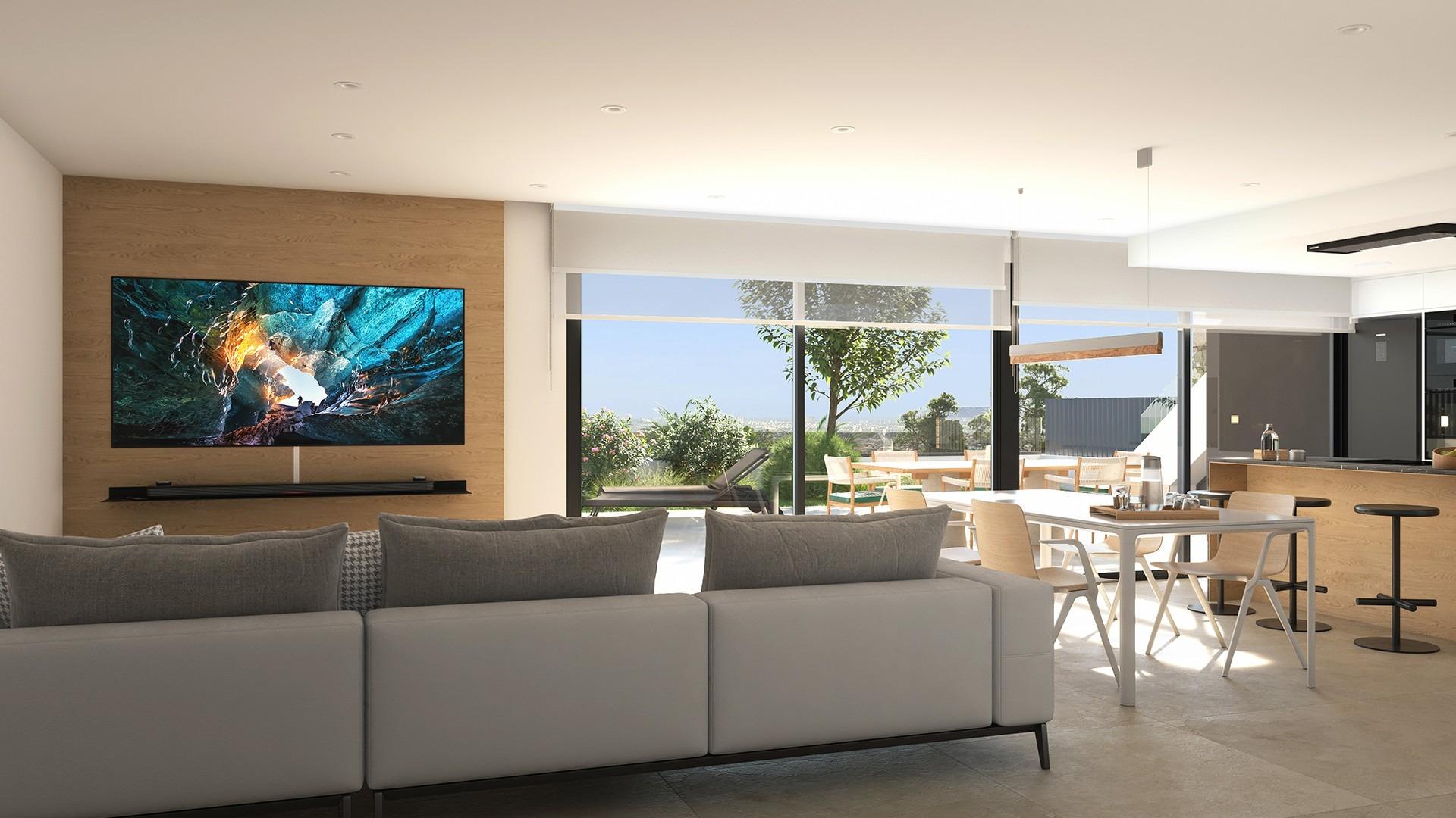 Nybyggd enplansvilla med privat pool till salu i Mutxamel, Costa Blanca