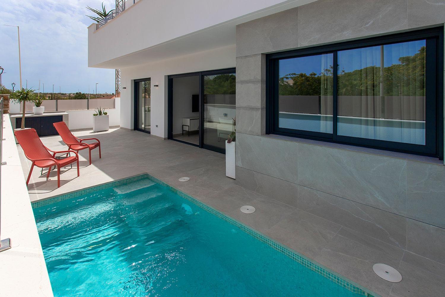 Key Ready New Build 3 Bedroom Semi-Detached Villa with Private Pool for Sale in Sucina, Costa Cálida