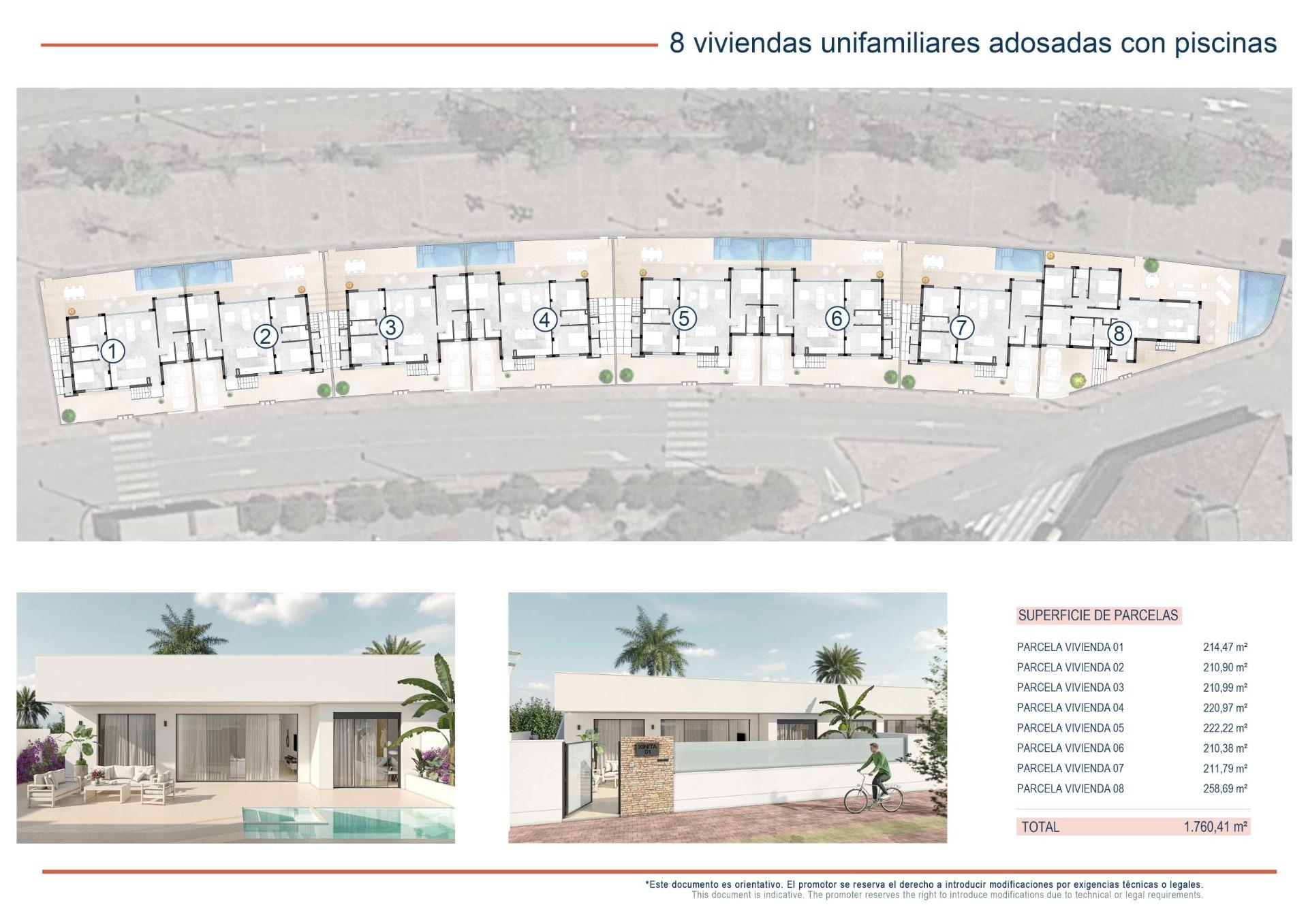 Key Ready New Build 3 Bedroom Semi-Detached Villa with Private Pool for Sale in Sucina, Costa Cálida