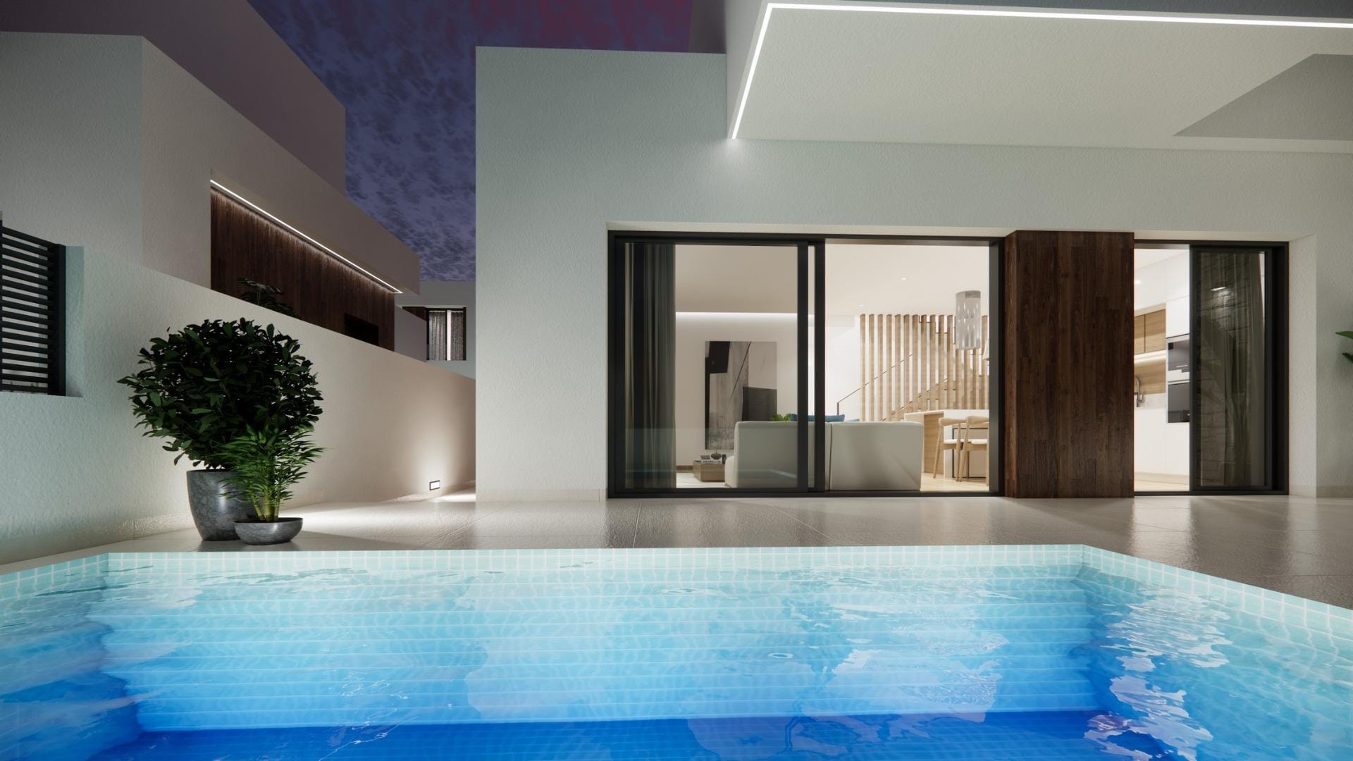 New-Build-Semi-detached-villas-in-Dolores-14 Moderne Neubau-Doppelhaushälfte mit 3 Schlafzimmern und privatem Pool zum Verkauf in Dolores