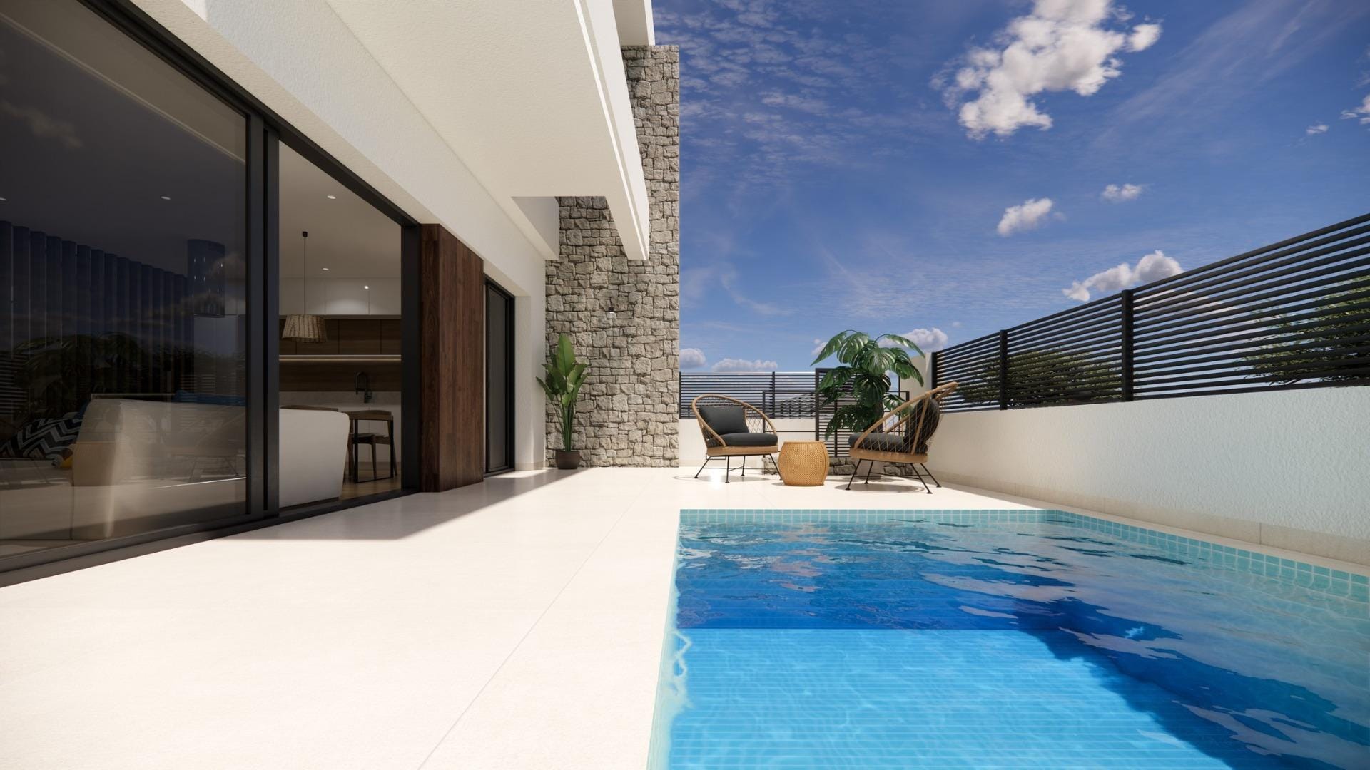 New-Build-Semi-detached-villas-in-Dolores-16 Moderne Neubau-Doppelhaushälfte mit 3 Schlafzimmern und privatem Pool zum Verkauf in Dolores