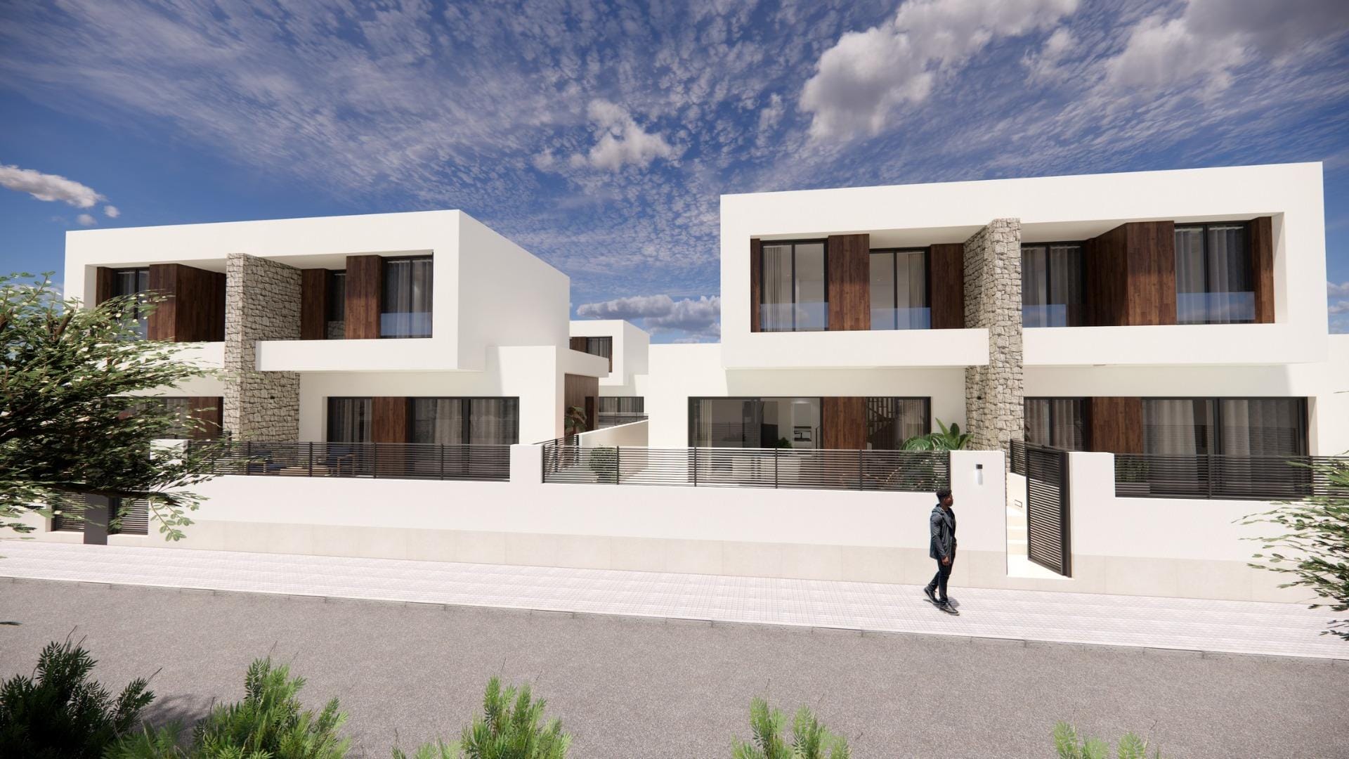 New-Build-Semi-detached-villas-in-Dolores-3 Moderne Neubau-Doppelhaushälfte mit 3 Schlafzimmern und privatem Pool zum Verkauf in Dolores