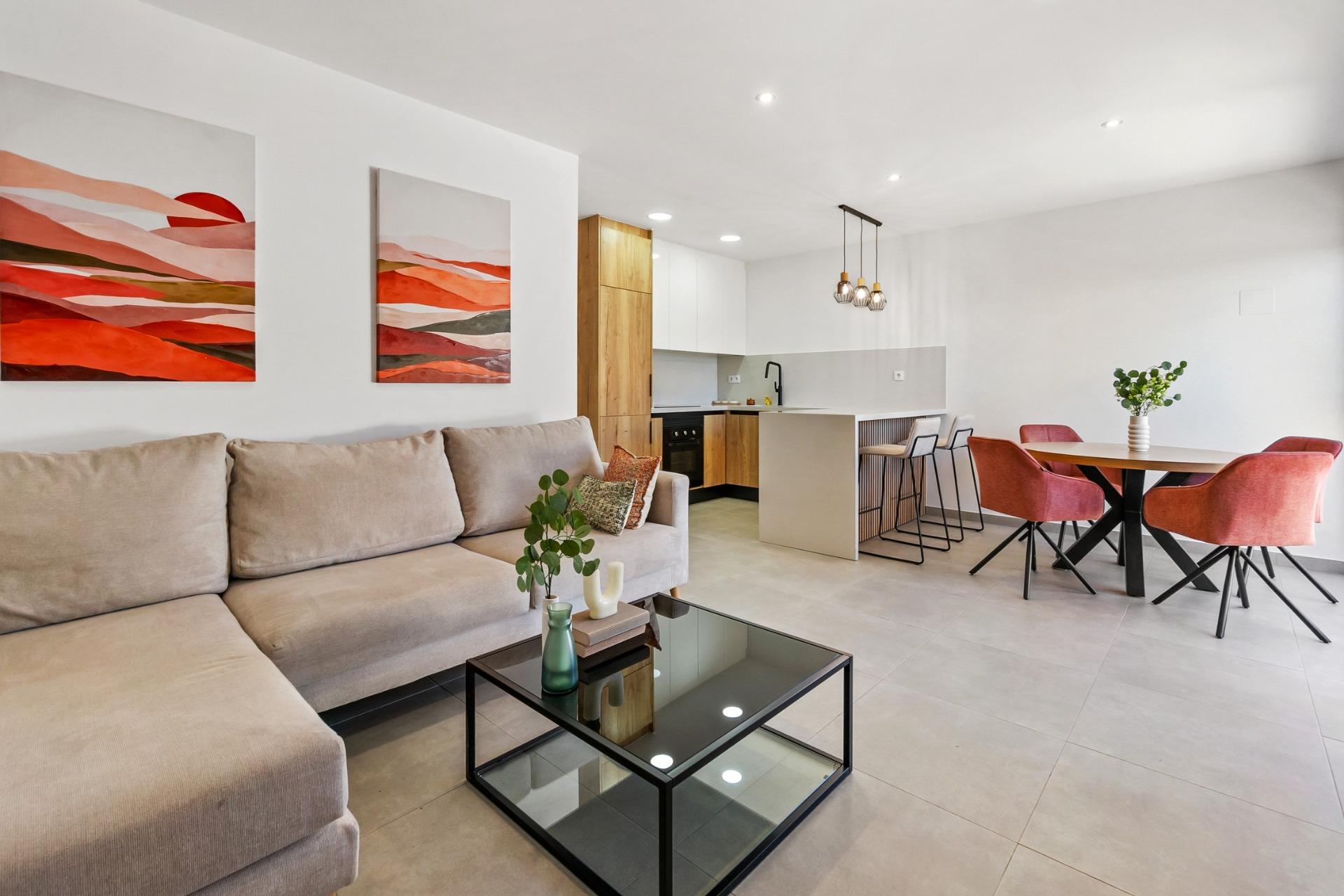 Bright New Build 3 Bedroom Tourist Apartment with Large Terrace for Sale in Santiago de la Ribera, San Javier – 750m from the Beach