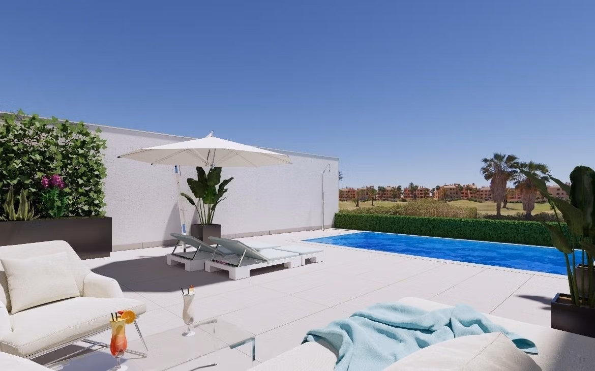 New-Build-Townhouses-on-the-Frontline-of-La-Serena-Golf-in-Los-Alcazares-1 Los Alcazares – photo