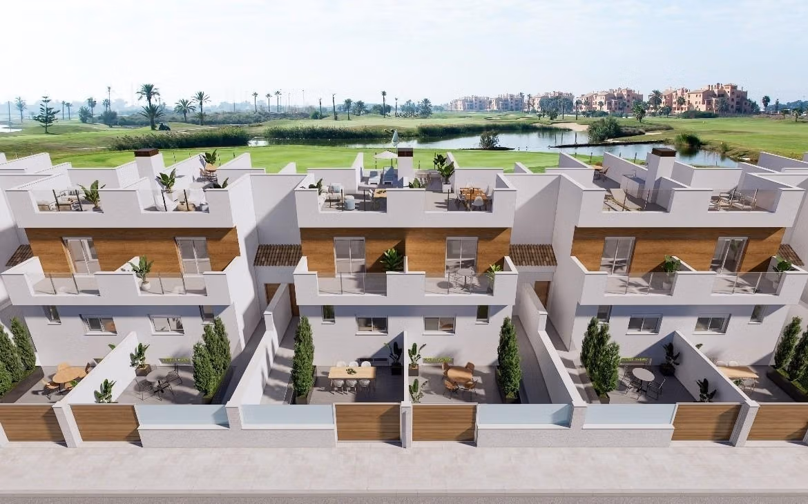 New-Build-Townhouses-on-the-Frontline-of-La-Serena-Golf-in-Los-Alcazares-22