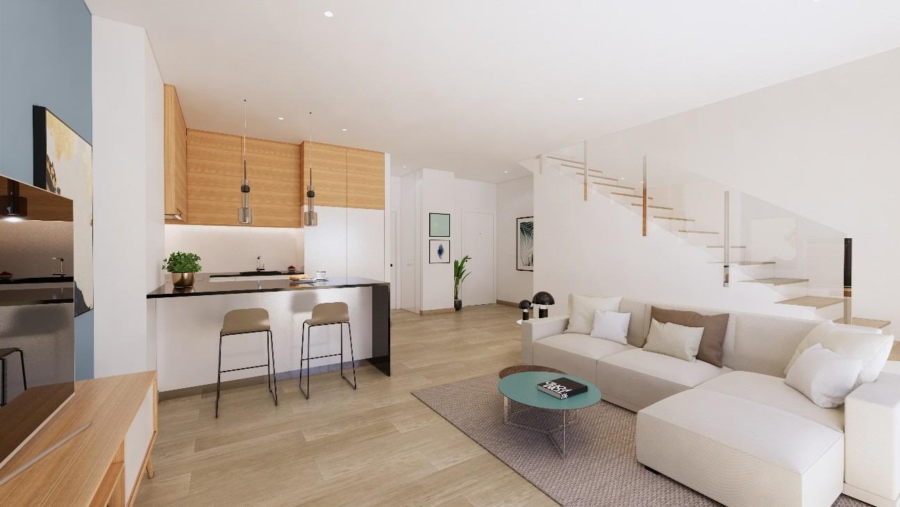 New-Build-Townhouses-on-the-Frontline-of-La-Serena-Golf-in-Los-Alcazares-7 Affordable New Build 3 Bedroom Townhouse with Private Pool on Frontline La Serena Golf for Sale in Los Alcázares