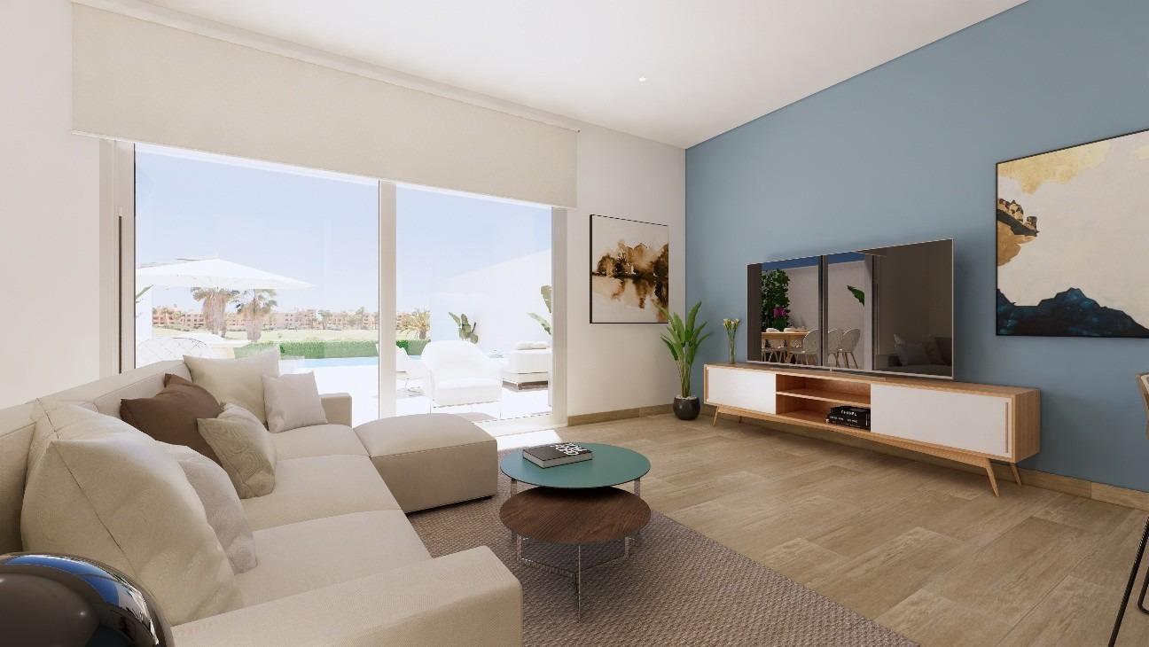 New-Build-Townhouses-on-the-Frontline-of-La-Serena-Golf-in-Los-Alcazares-8 Affordable New Build 3 Bedroom Townhouse with Private Pool on Frontline La Serena Golf for Sale in Los Alcázares
