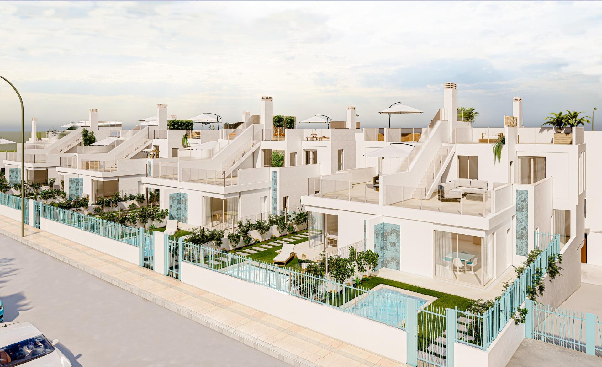 Spacious New Build 3 Bedroom Villa with Closed Garage for Sale in Los Alcázares