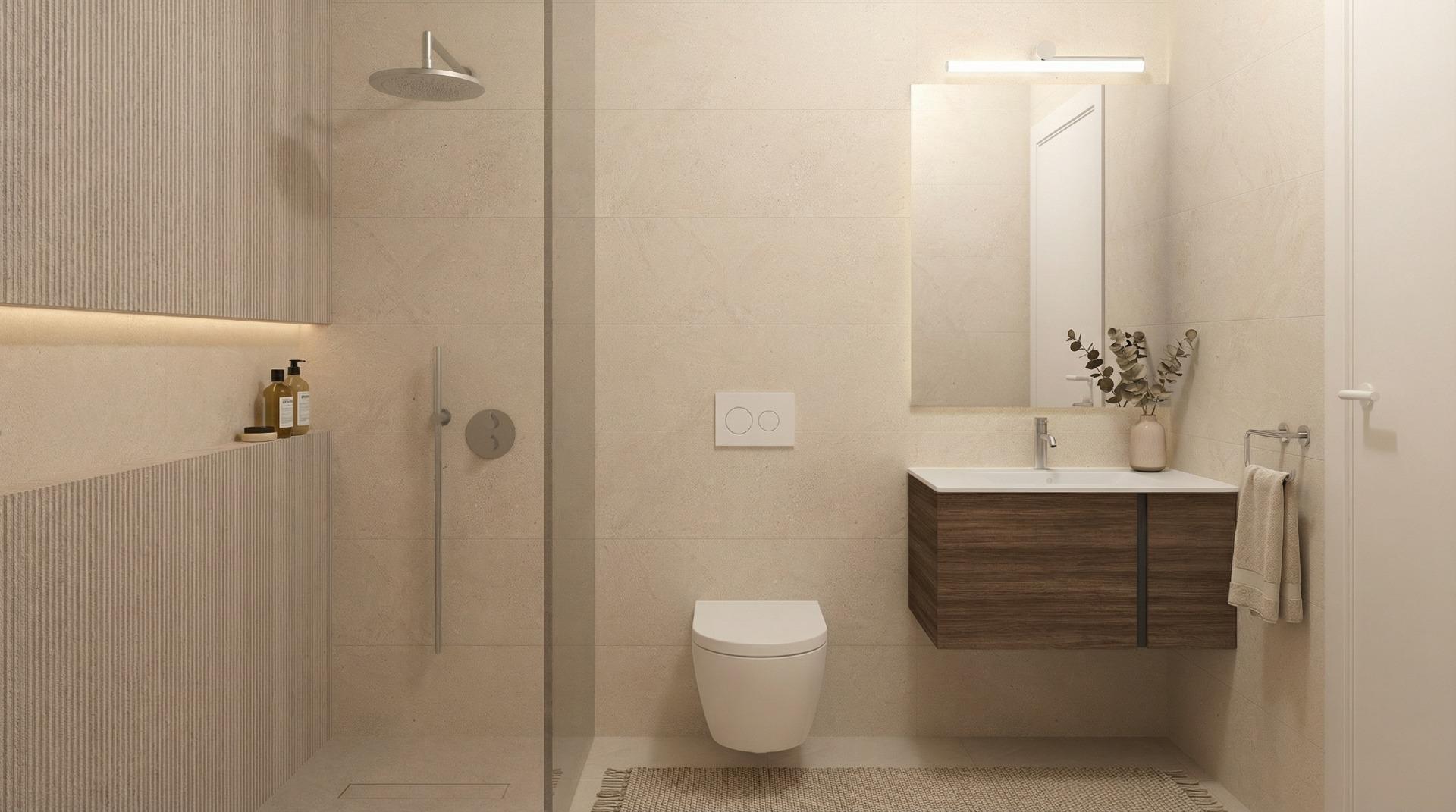 Terracotta-Toned New Build 2 Bedroom Villa with Private Pool for Sale in El Alba Mediterranean Resort, Torre Pacheco, Murcia