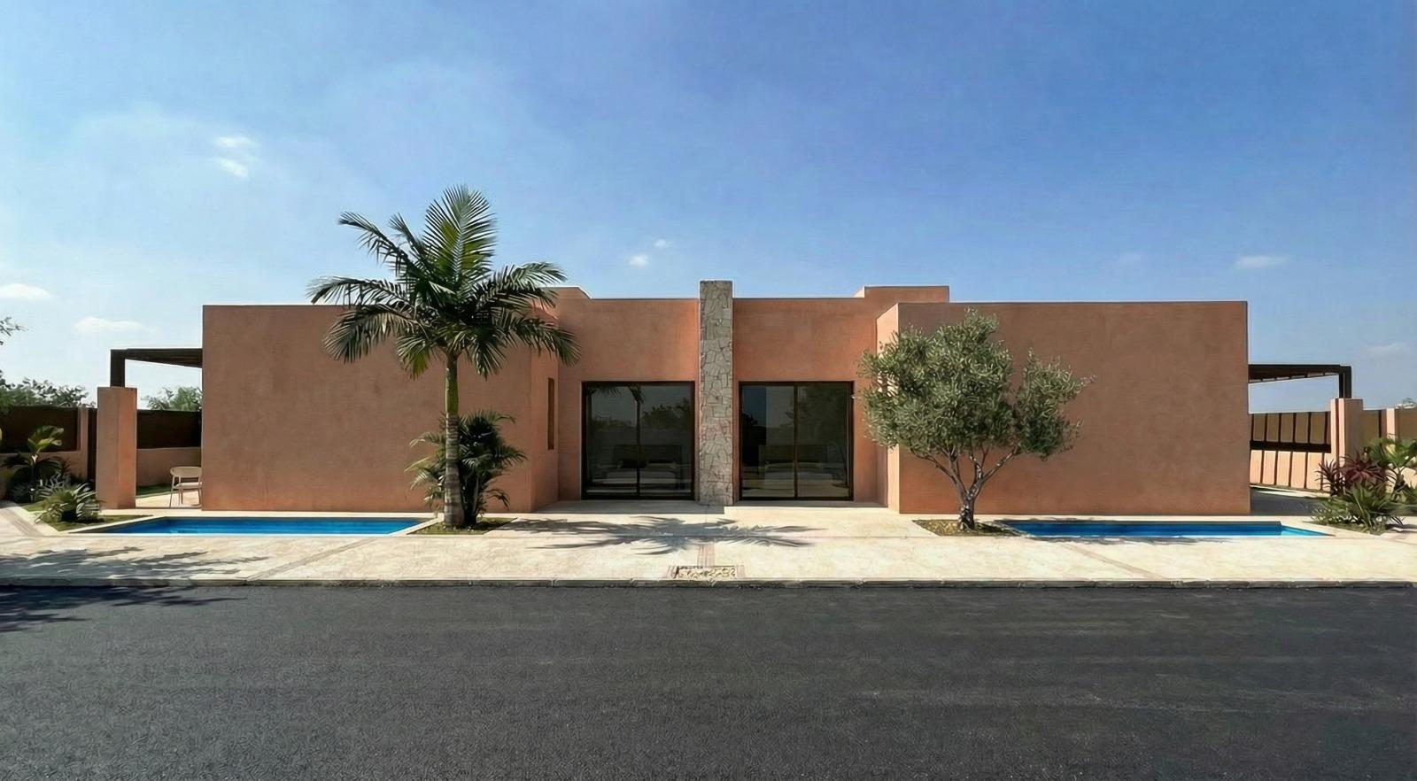 Terracotta-Toned New Build 2 Bedroom Villa with Private Pool for Sale in El Alba Mediterranean Resort, Torre Pacheco, Murcia