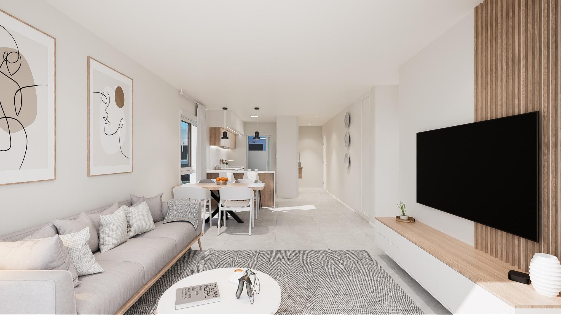 New Build 3 Bedroom Townhouse with Solarium for Sale in Torre de la Horadada, 200 m from the Beach