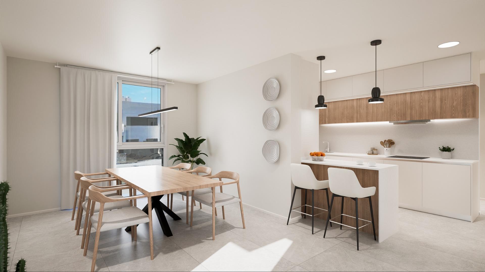 New Build 3 Bedroom Townhouse with Solarium for Sale in Torre de la Horadada, 200 m from the Beach