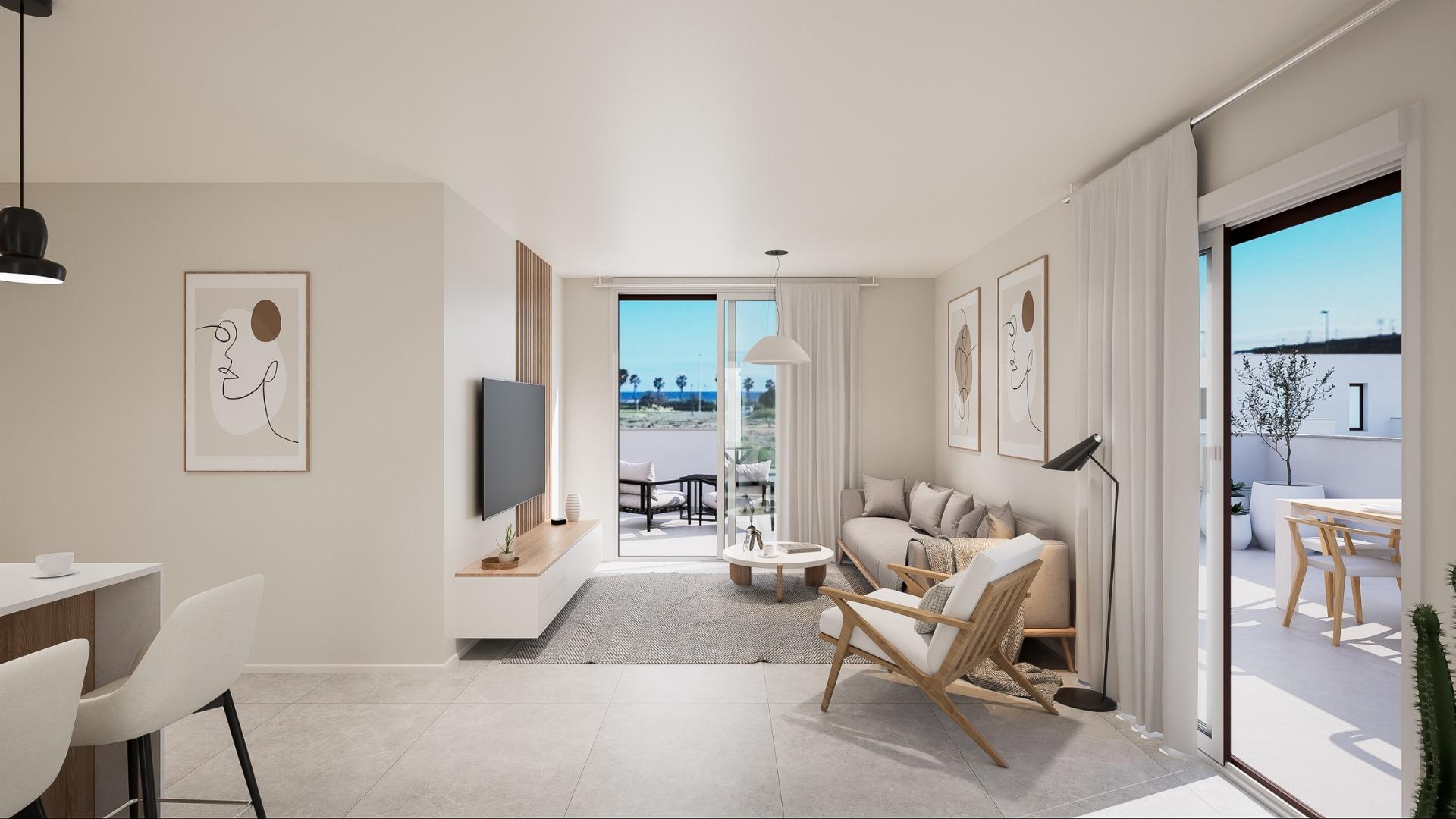 New Build 3 Bedroom Townhouse with Solarium for Sale in Torre de la Horadada, 200 m from the Beach