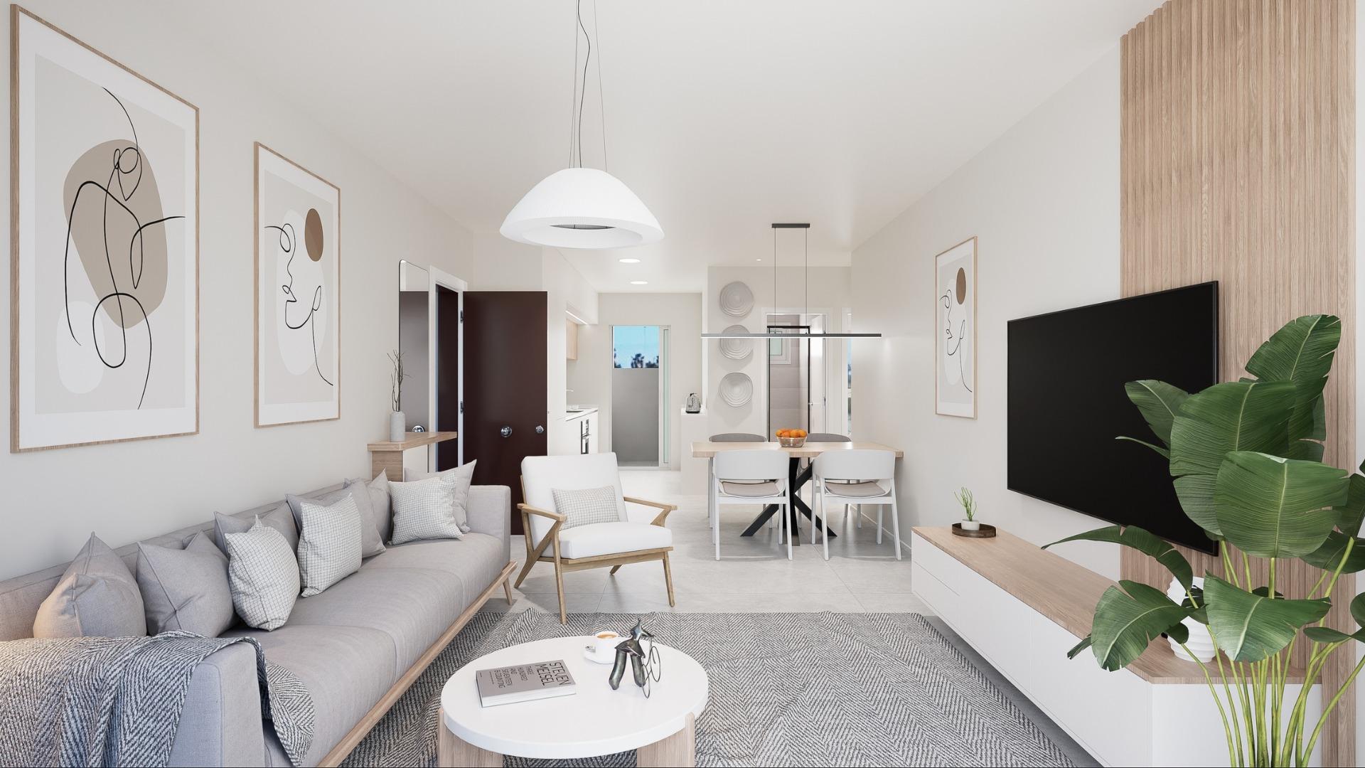 New Build 3 Bedroom Townhouse with Solarium for Sale in Torre de la Horadada, 200 m from the Beach