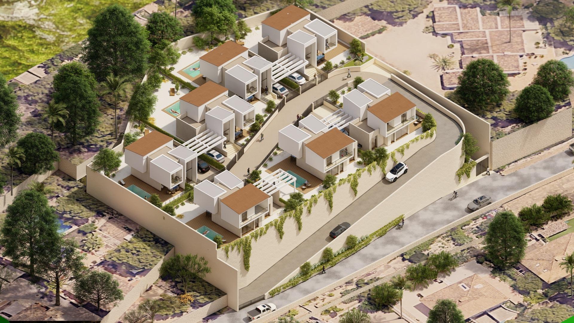 Stunning New Build 3 Bedroom Villa with Private Pool in a Gated Community for Sale in La Nucía