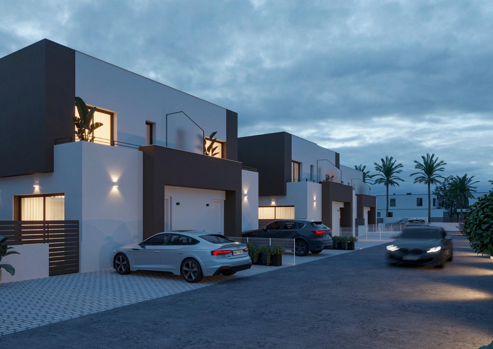 New Build 3 Bedroom Semi-Detached Villa with Solarium for Sale in La Marina – 500m from El Pinet Beach