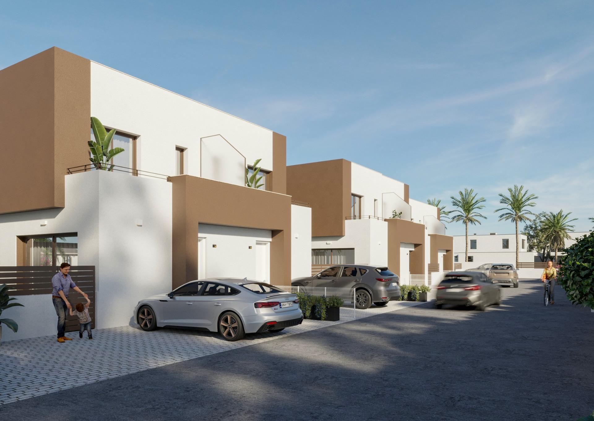 New Build 3 Bedroom Semi-Detached Villa with Solarium for Sale in La Marina – 500m from El Pinet Beach
