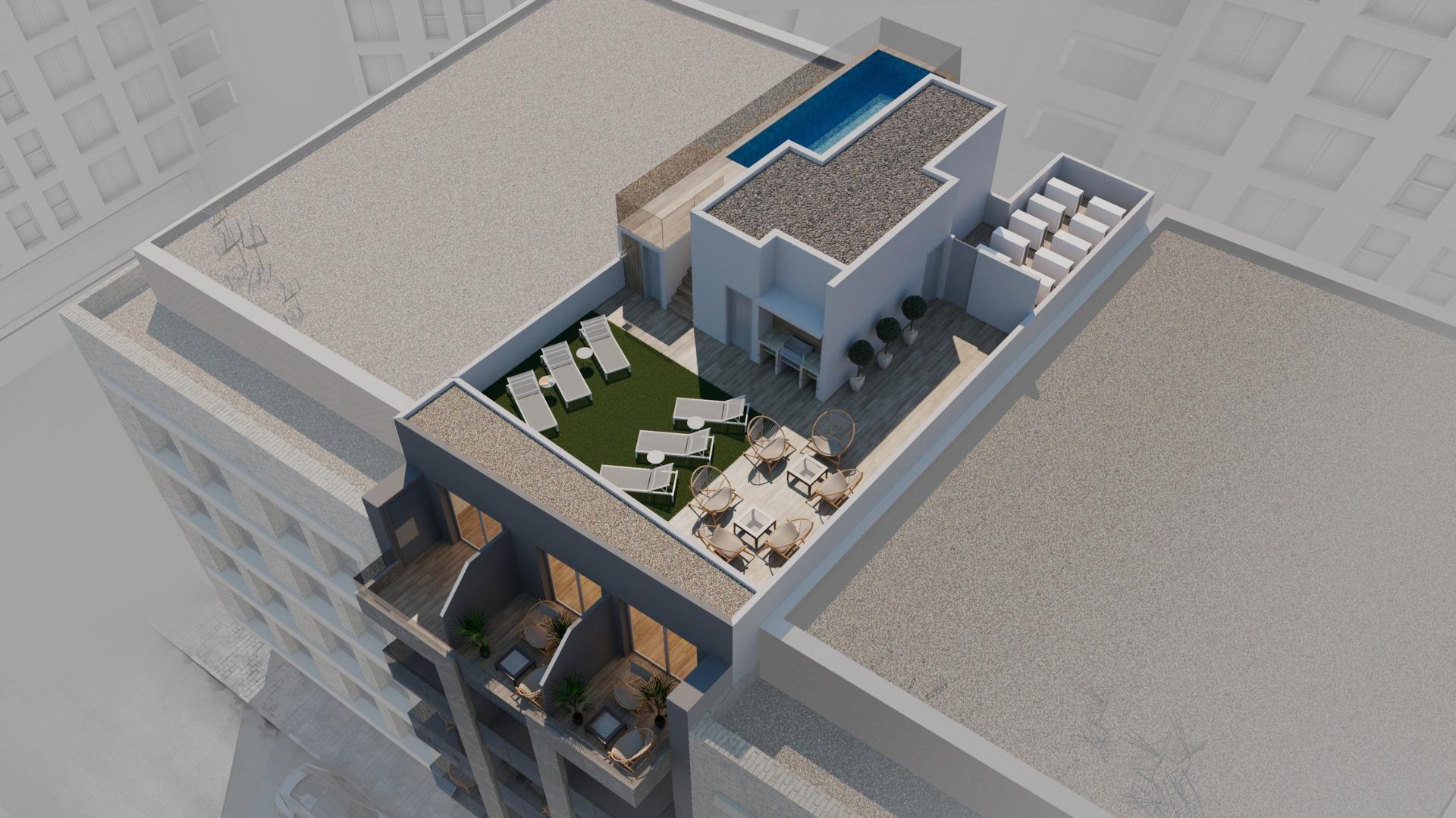 Exclusive New Build 2 Bedroom Penthouse with Solarium for Sale in Torrevieja – 100m from Los Locos Beach