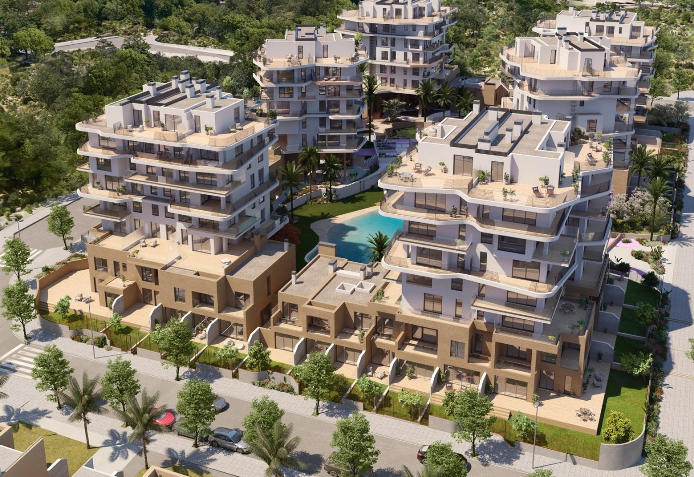 New Build 1 Bedroom Ground Floor Apartment for Sale in Villajoyosa – 50m from Torres Beach