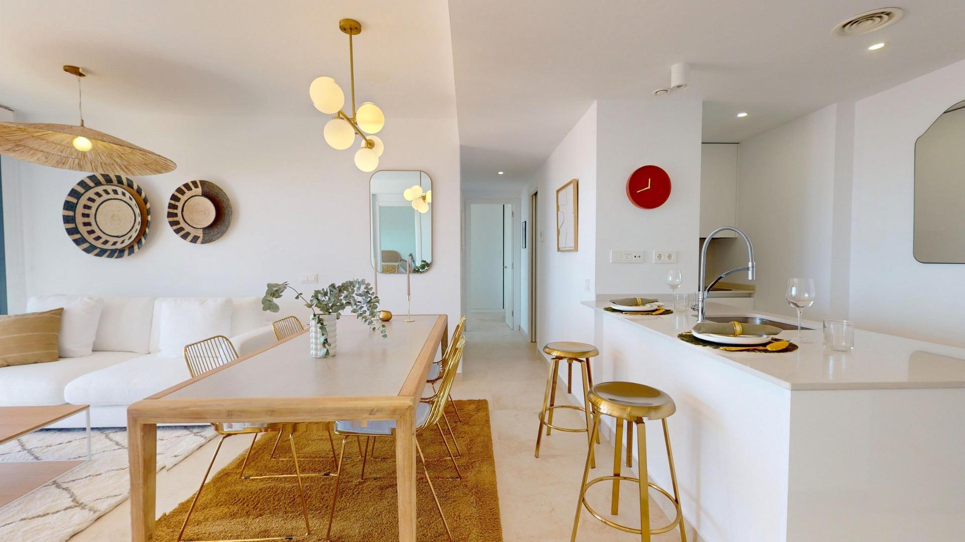 Key-Ready New Build 2 Bedroom Penthouse with 98 m² Terrace and Sea Views for Sale in Águilas, Costa Cálida