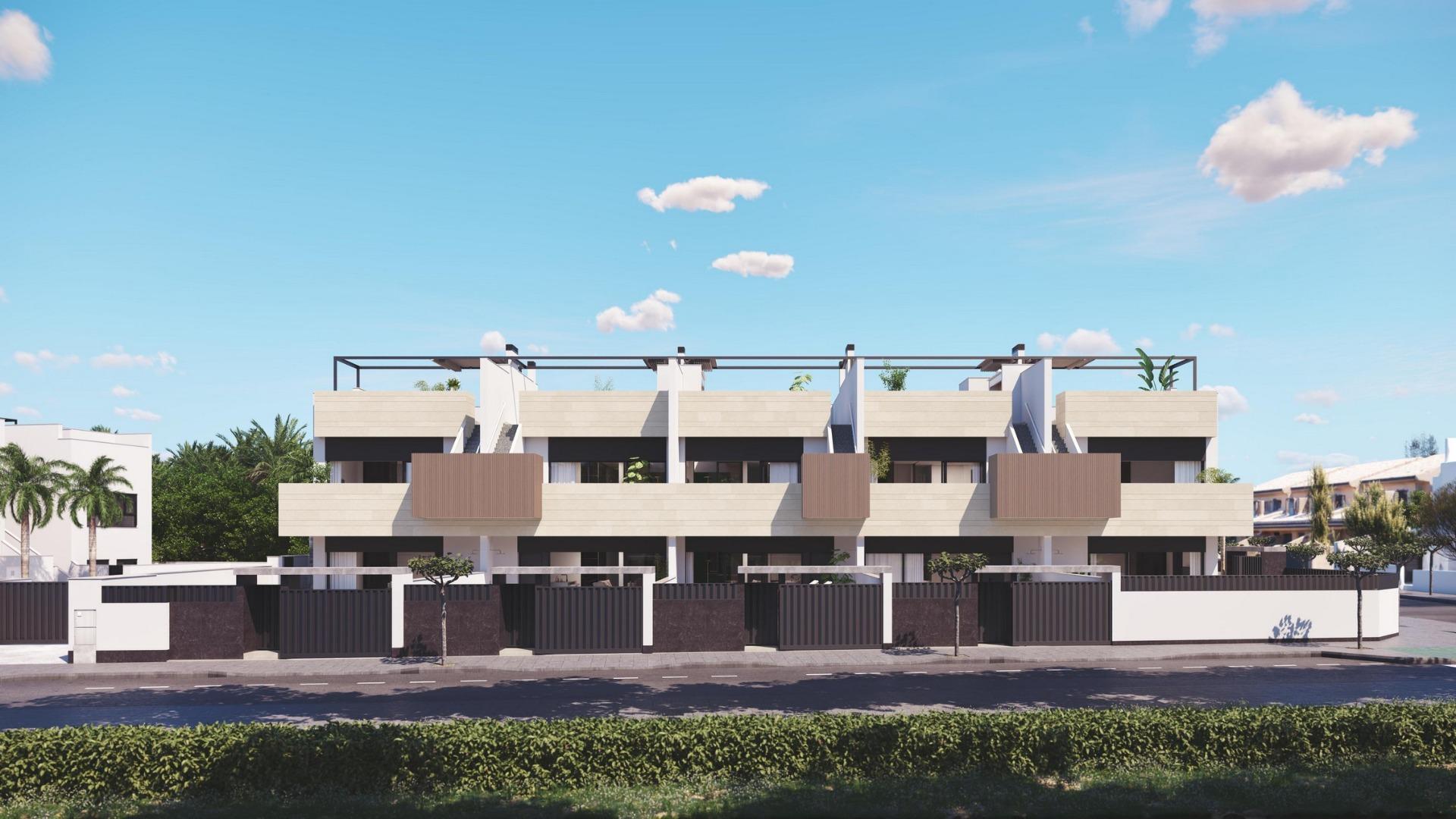 Modern exclusive 3-bedroom ground floor homes with private gardens and terraces in sunny Pilar de la Horadada, Costa Blanca